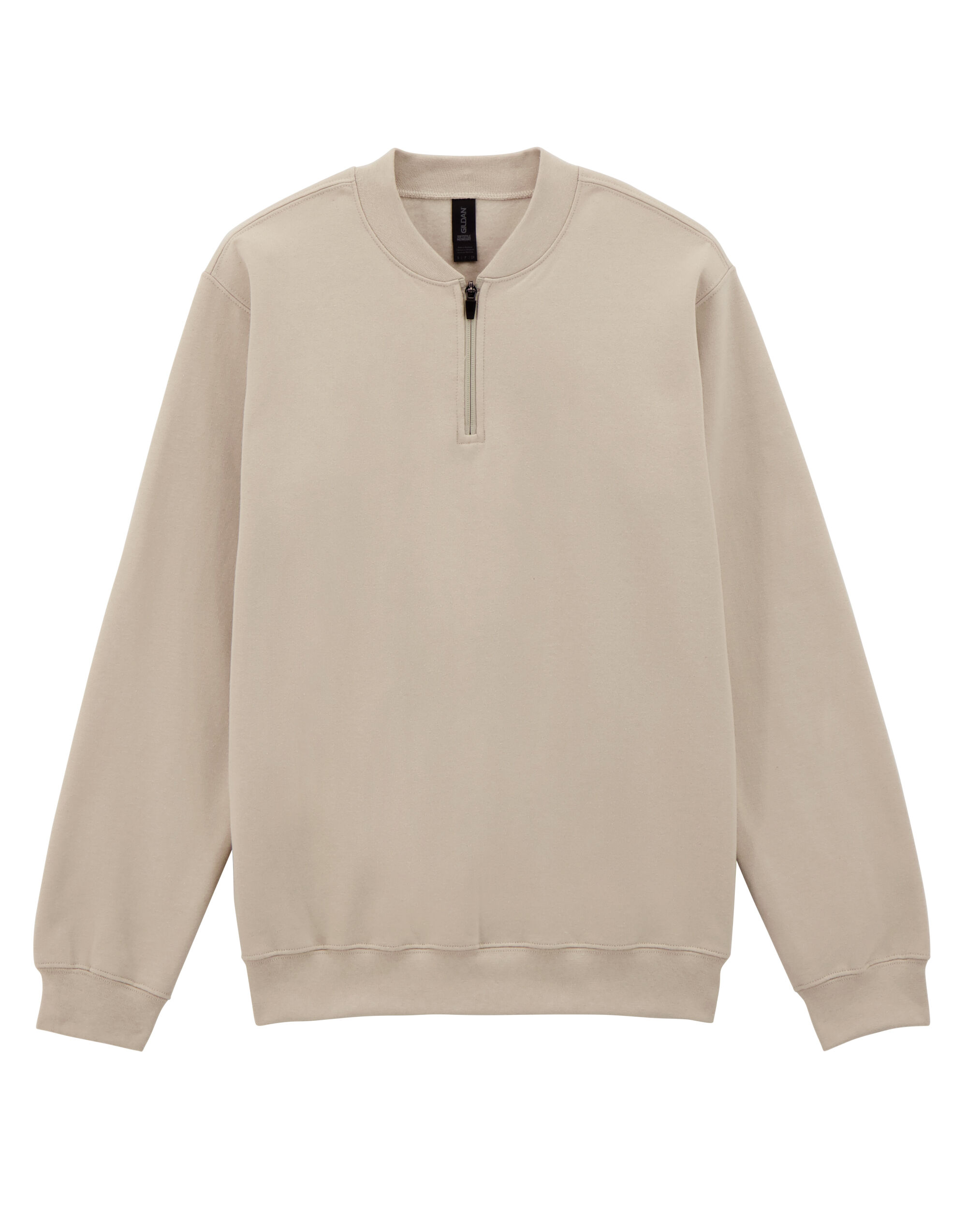 SF008 Softstyle Midweight 1/4 Zip Sweatshirt Sand