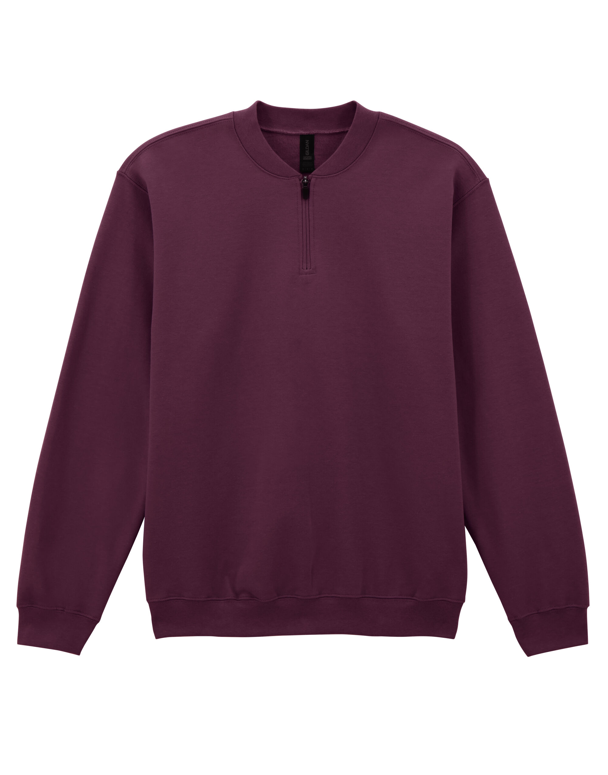 SF008 Softstyle Midweight 1/4 Zip Sweatshirt Maroon