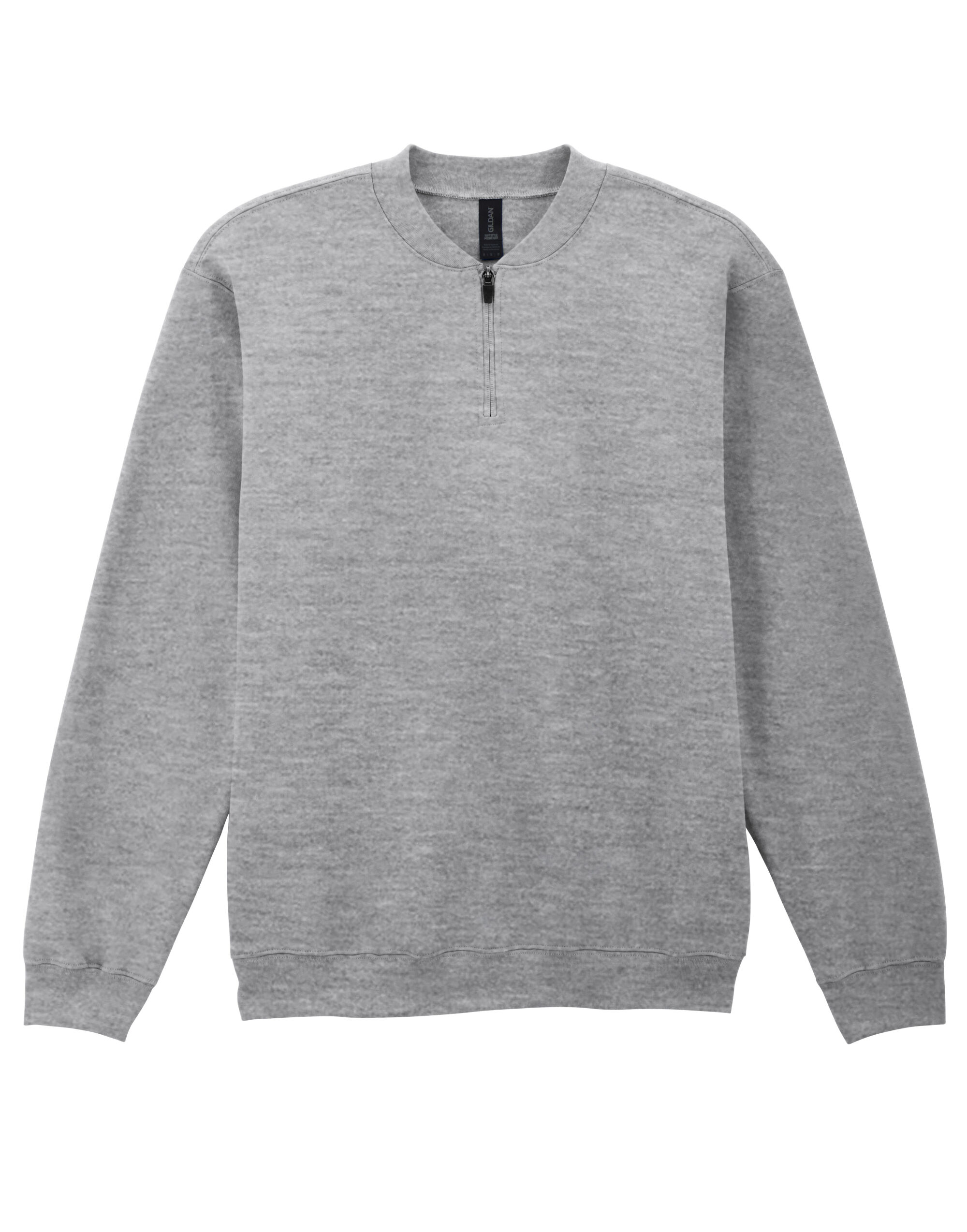 SF008 Softstyle Midweight 1/4 Zip Sweatshirt Sport Grey (RS)
