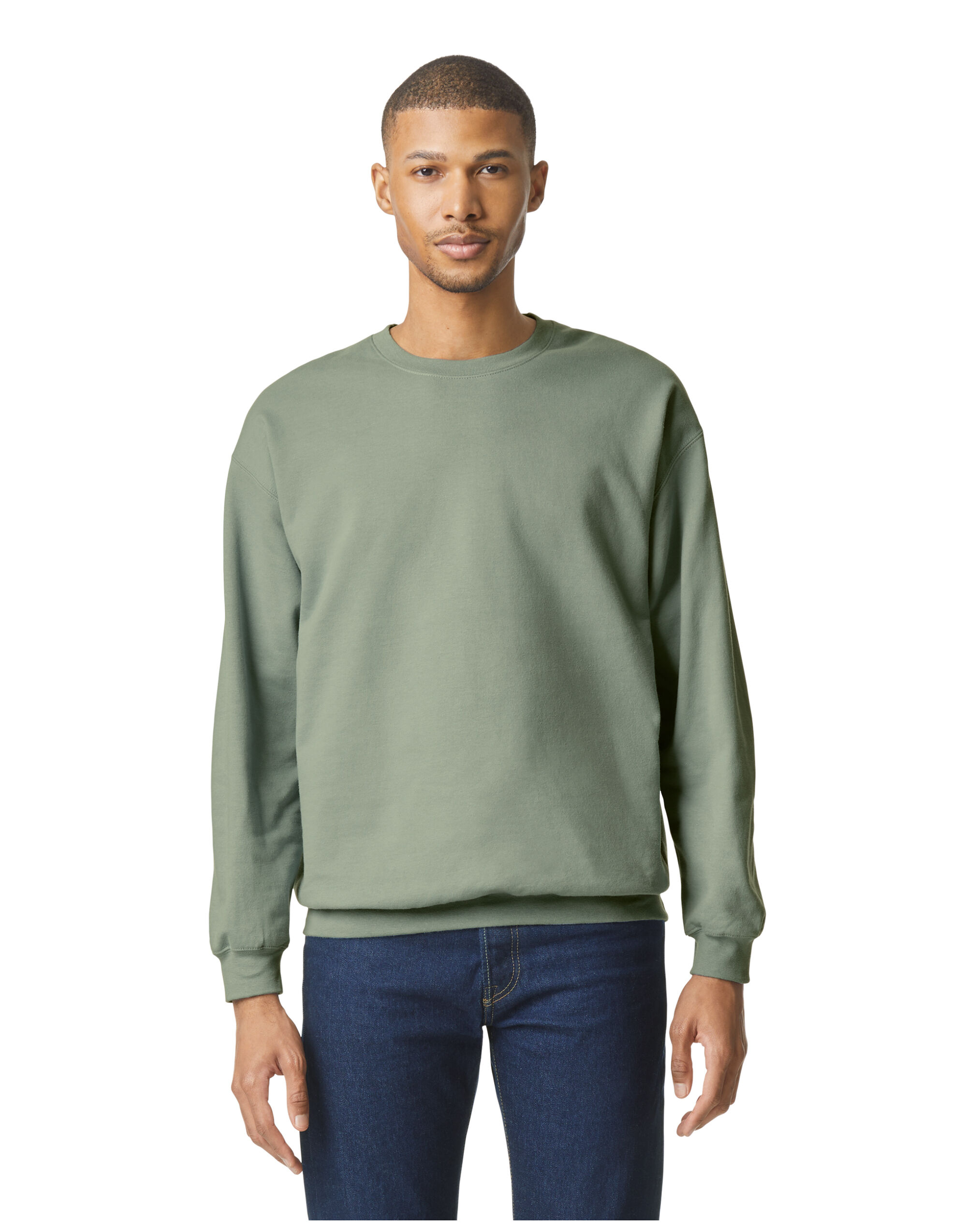 SF000 Sage Softstyle Midweight Fleece Adult Crewneck