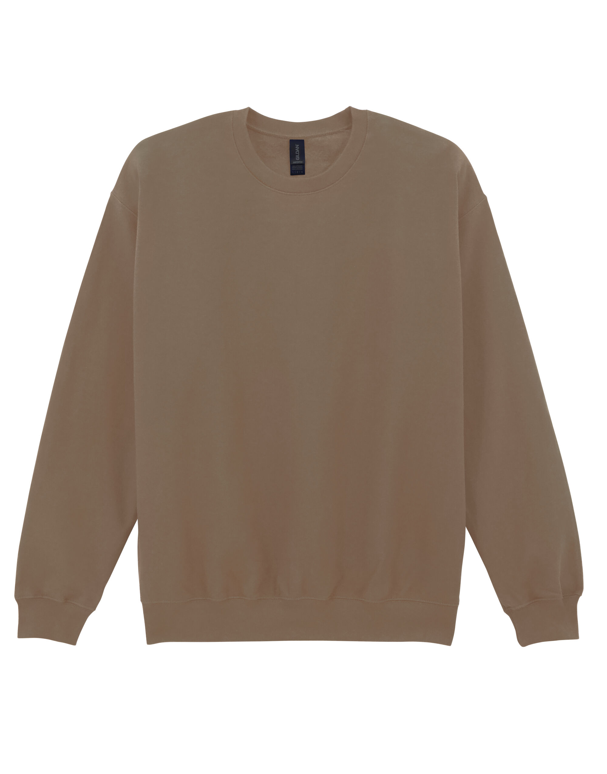 SF000 Softstyle Midweight Fleece Adult Crewneck Brown Savana