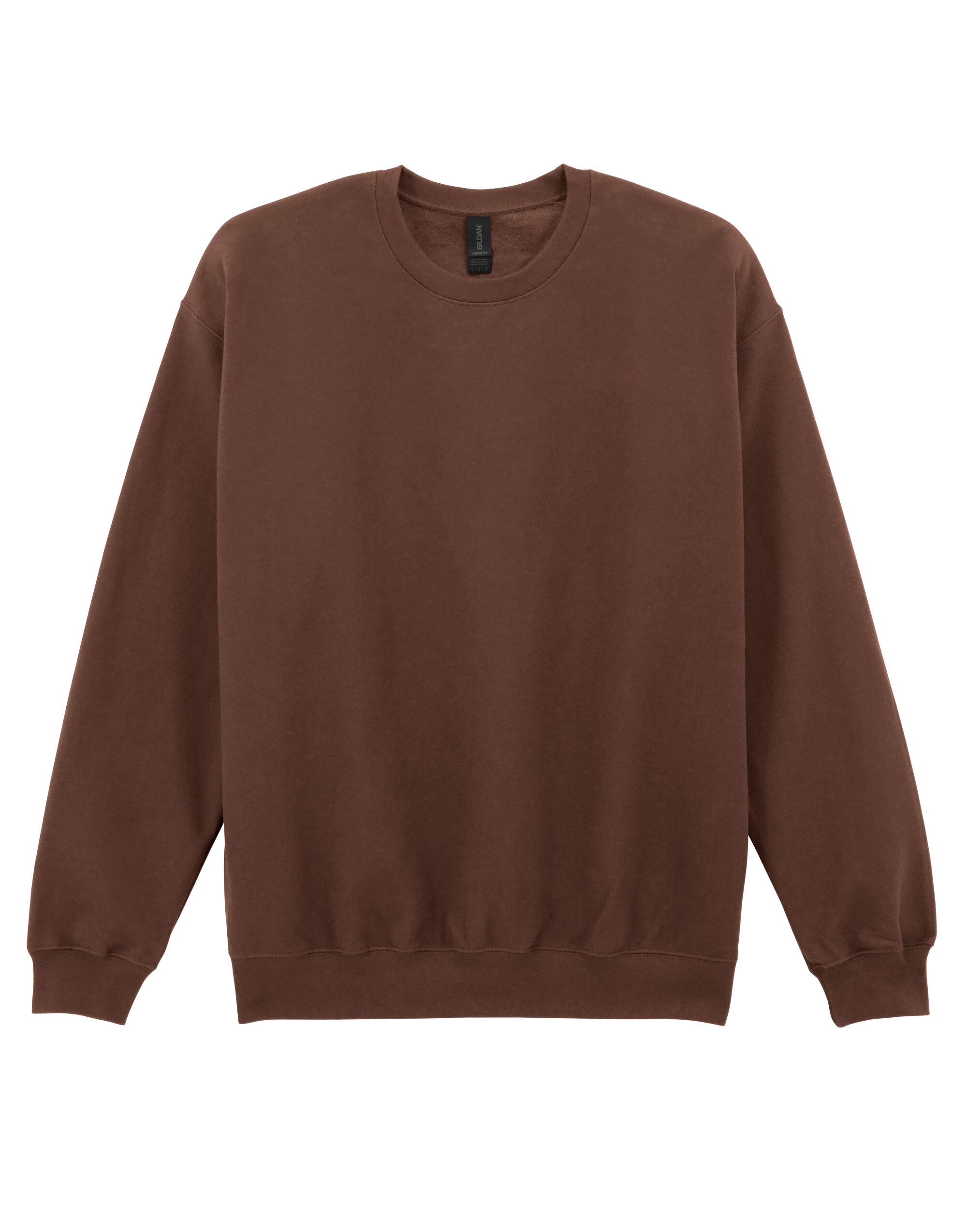 SF000 Softstyle Midweight Fleece Adult Crewneck Cocoa SF000 Softstyle Midweight Fleece Adult Crewneck Cocoa