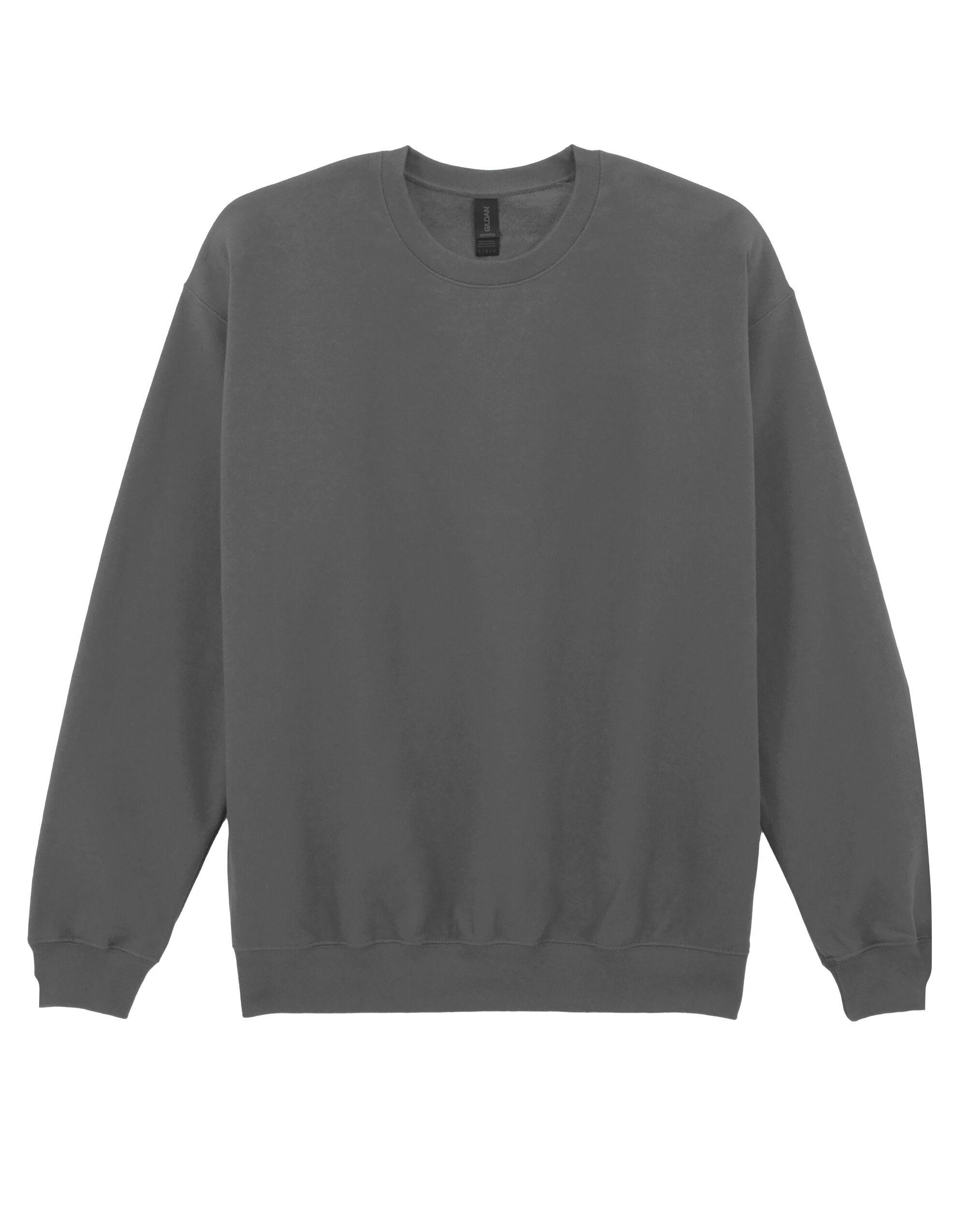 SF000 Softstyle Midweight Fleece Adult Crewneck Charcoal