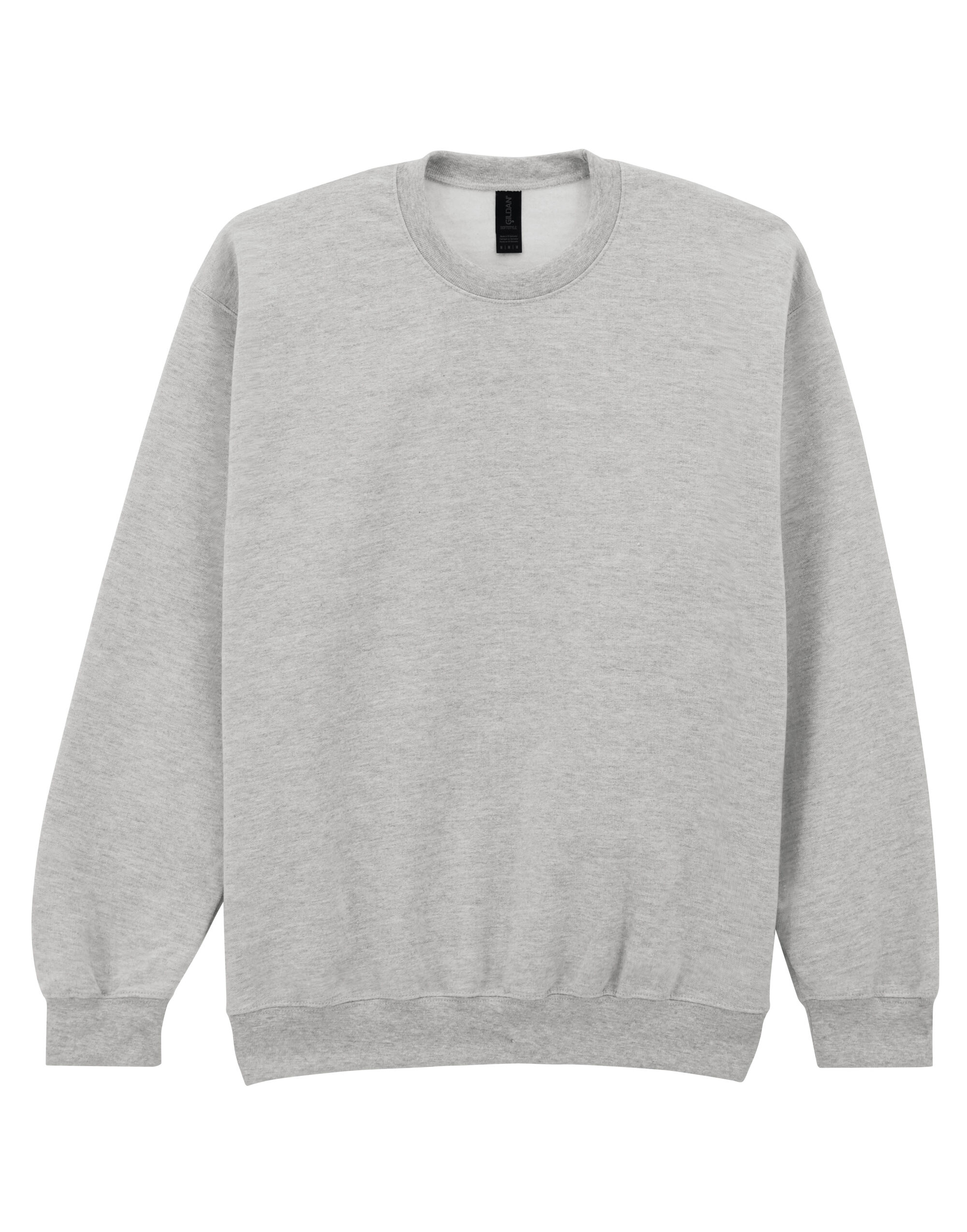SF000 Ash Grey Softstyle Midweight Fleece Adult Crewneck