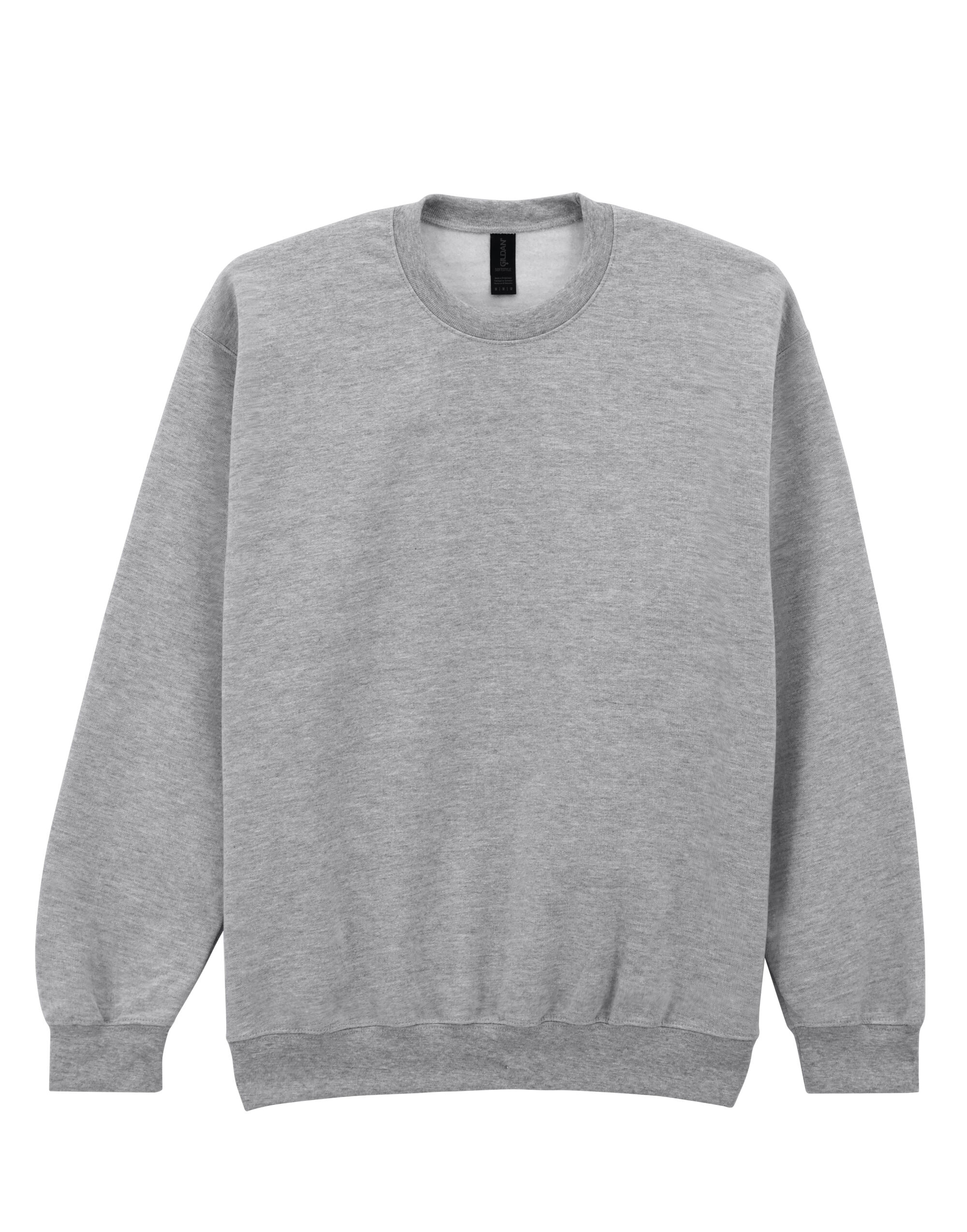 SF000 Softstyle Midweight Fleece Adult Crewneck Sport Grey (RS)