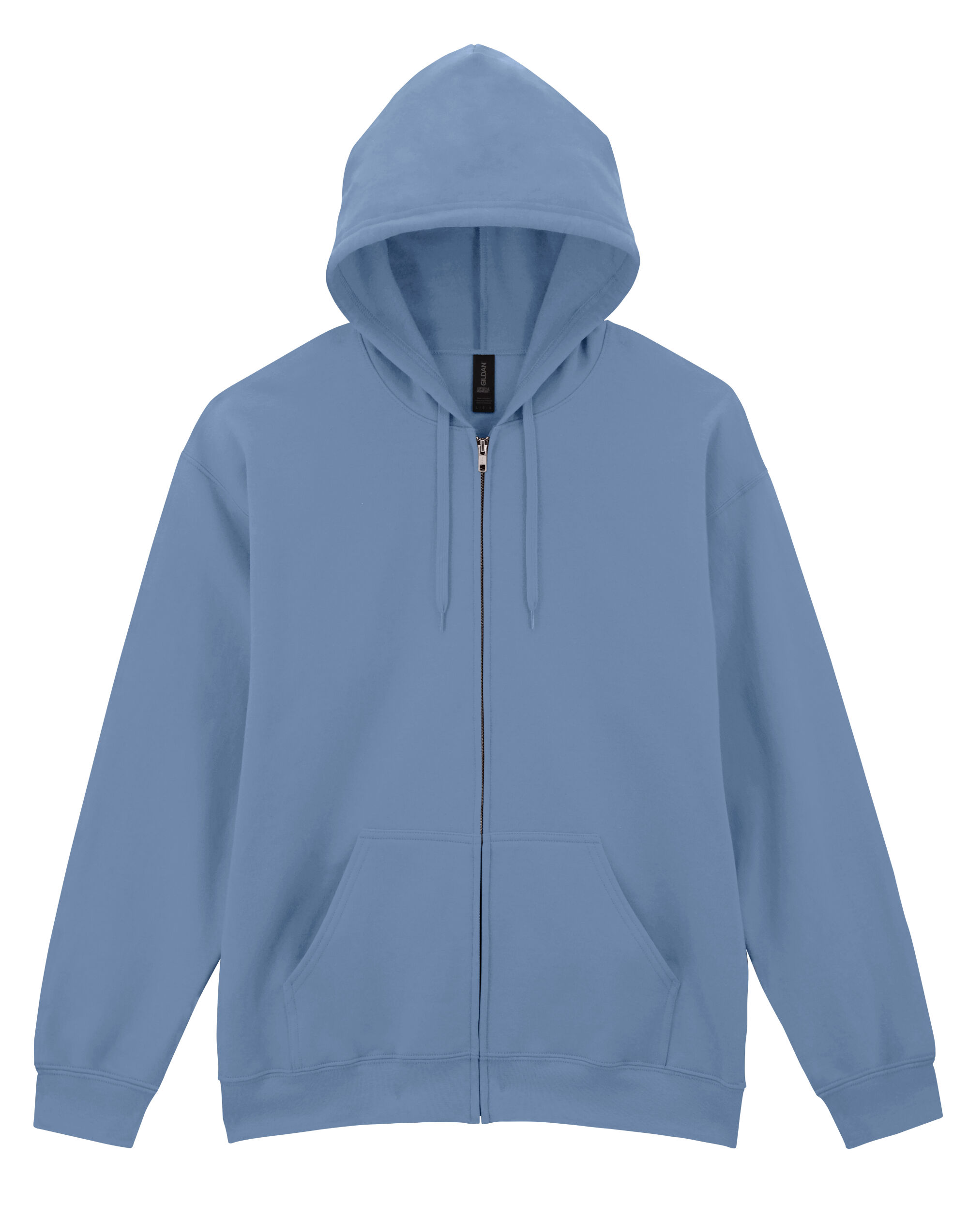 SF600 Softstyle Midweight Fleece Adult Full Zip Hooded Sweatshirt Stone Blue SF600 Softstyle Midweight Fleece Adult Full Zip Hooded Sweatshirt Stone Blue