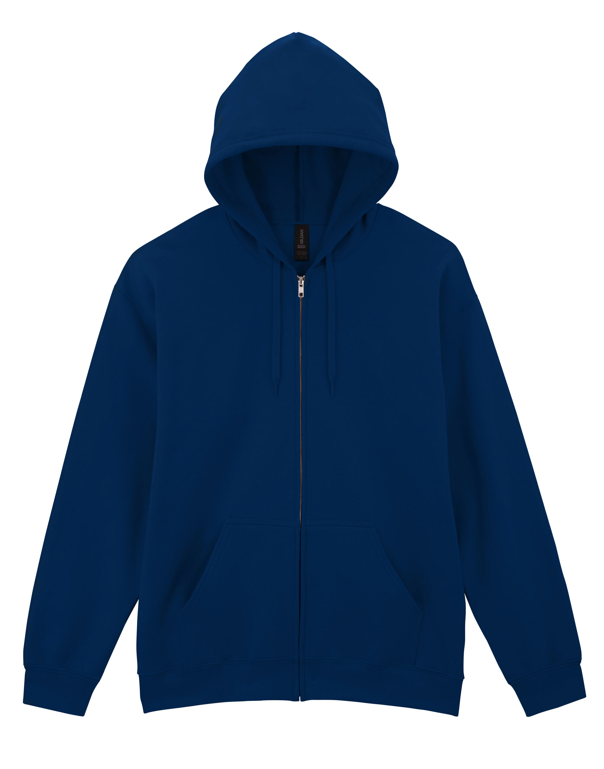 SF600 Softstyle Midweight Fleece Adult Full Zip Hooded Sweatshirt Navy Blue