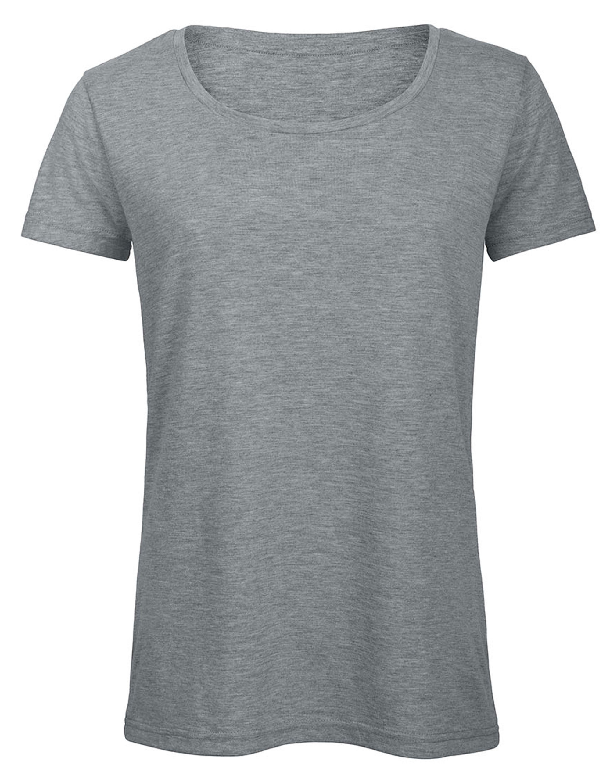 TW056 Women’s Triblend Tee Heather Light Grey