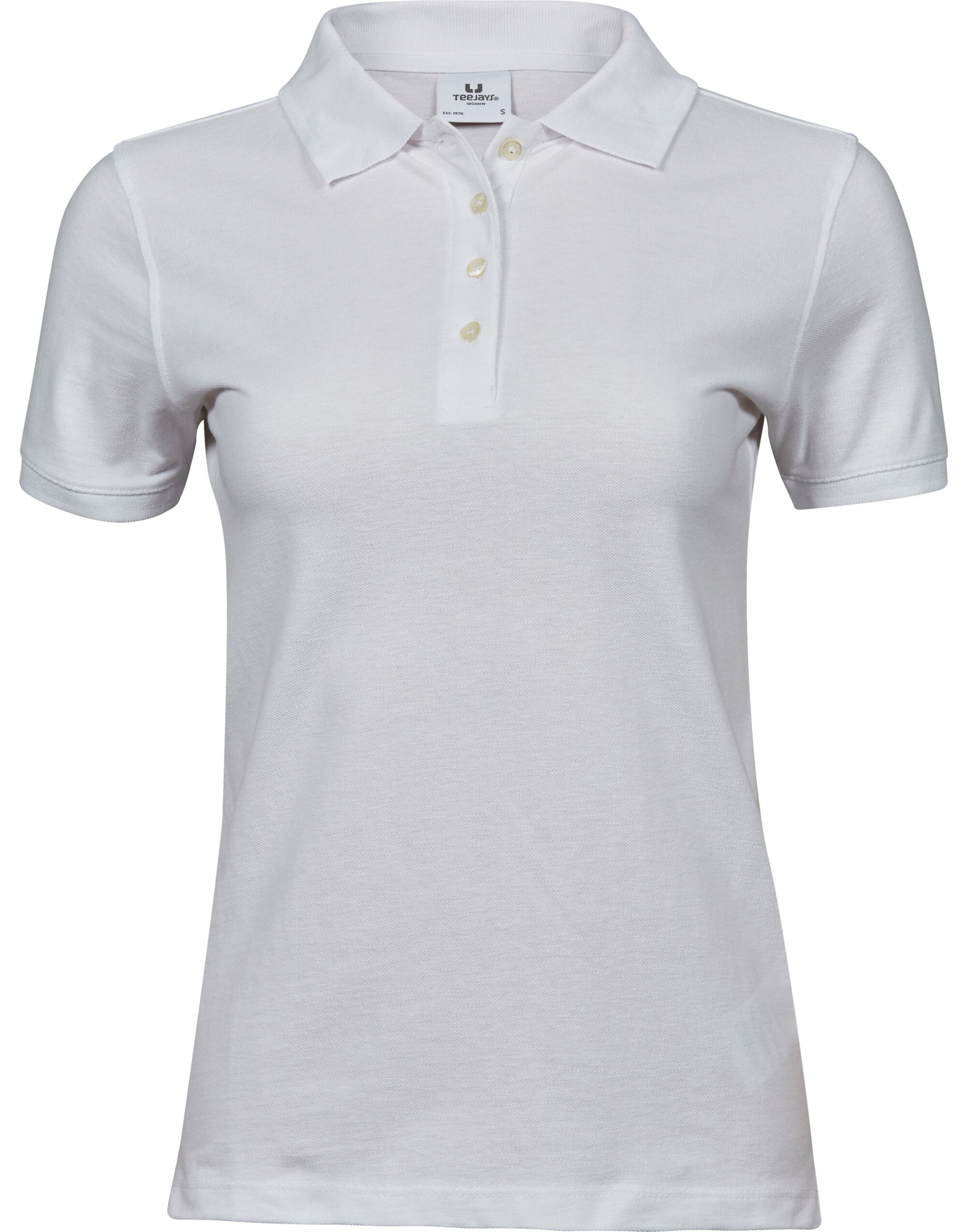 TJ1401 White Ladies’ Heavy Polo