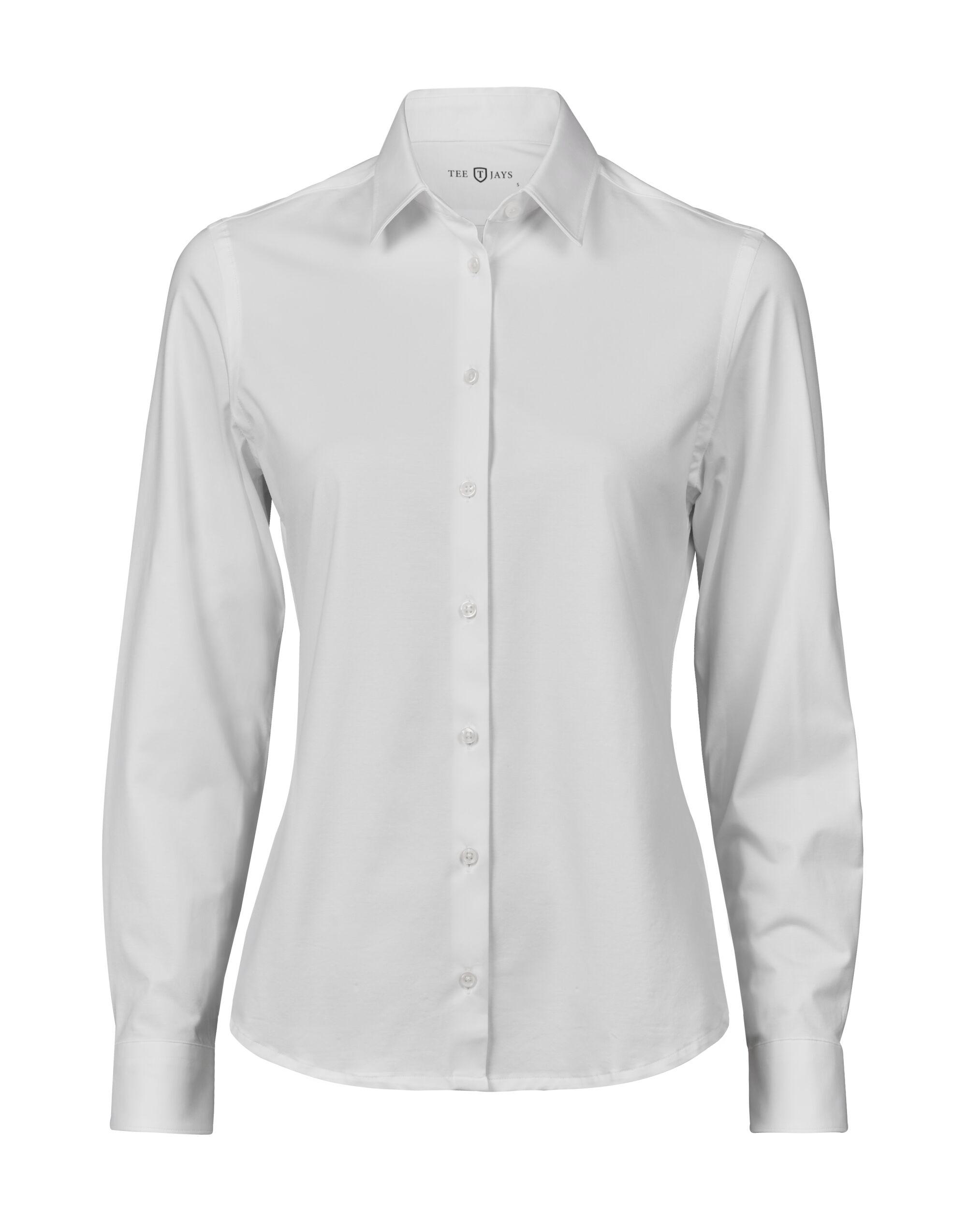 TJ4031 Women’s Active Stretch Shirt White TJ4031 Women’s Active Stretch Shirt White