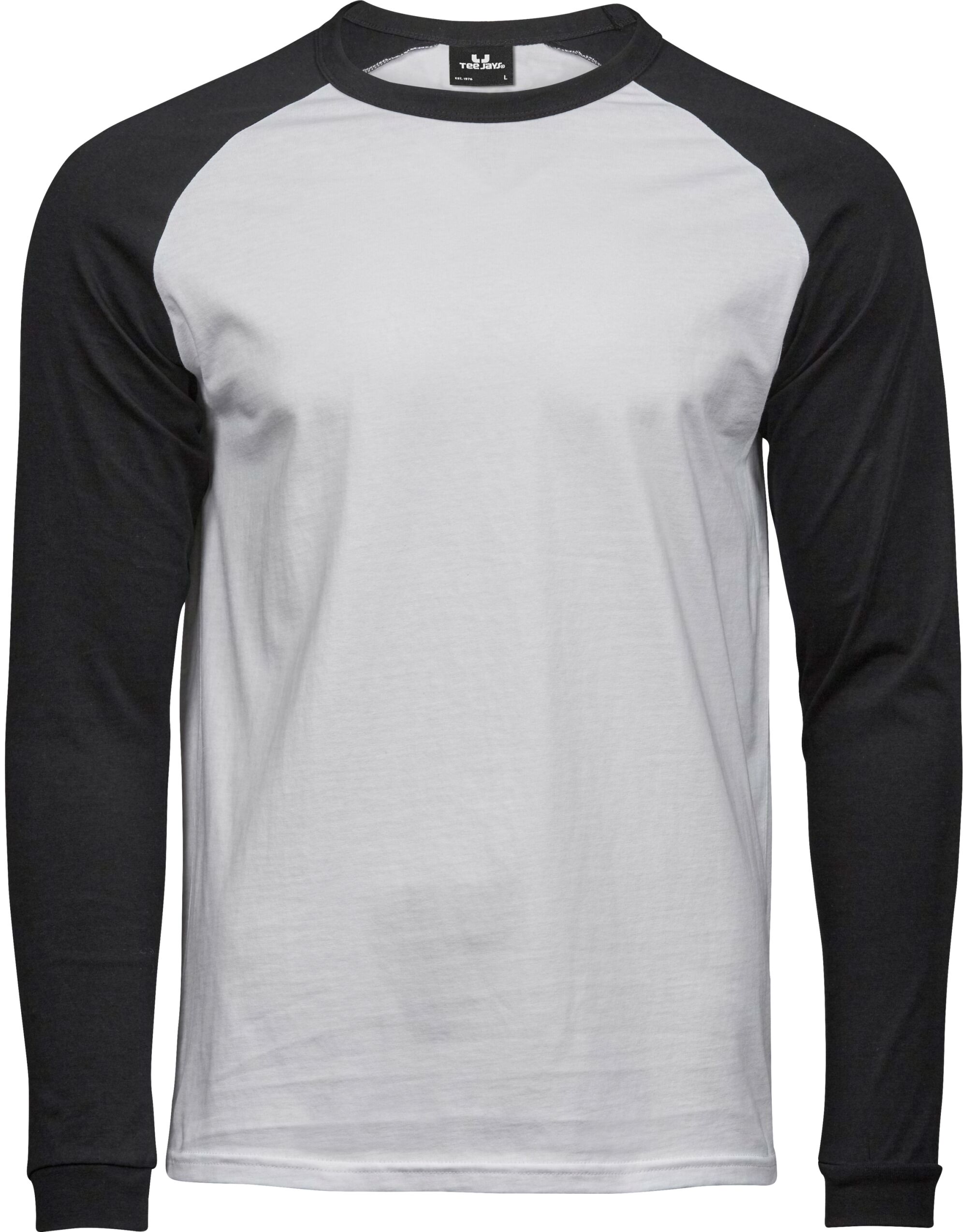 TJ5072 Men’s Baseball Tee White/Black