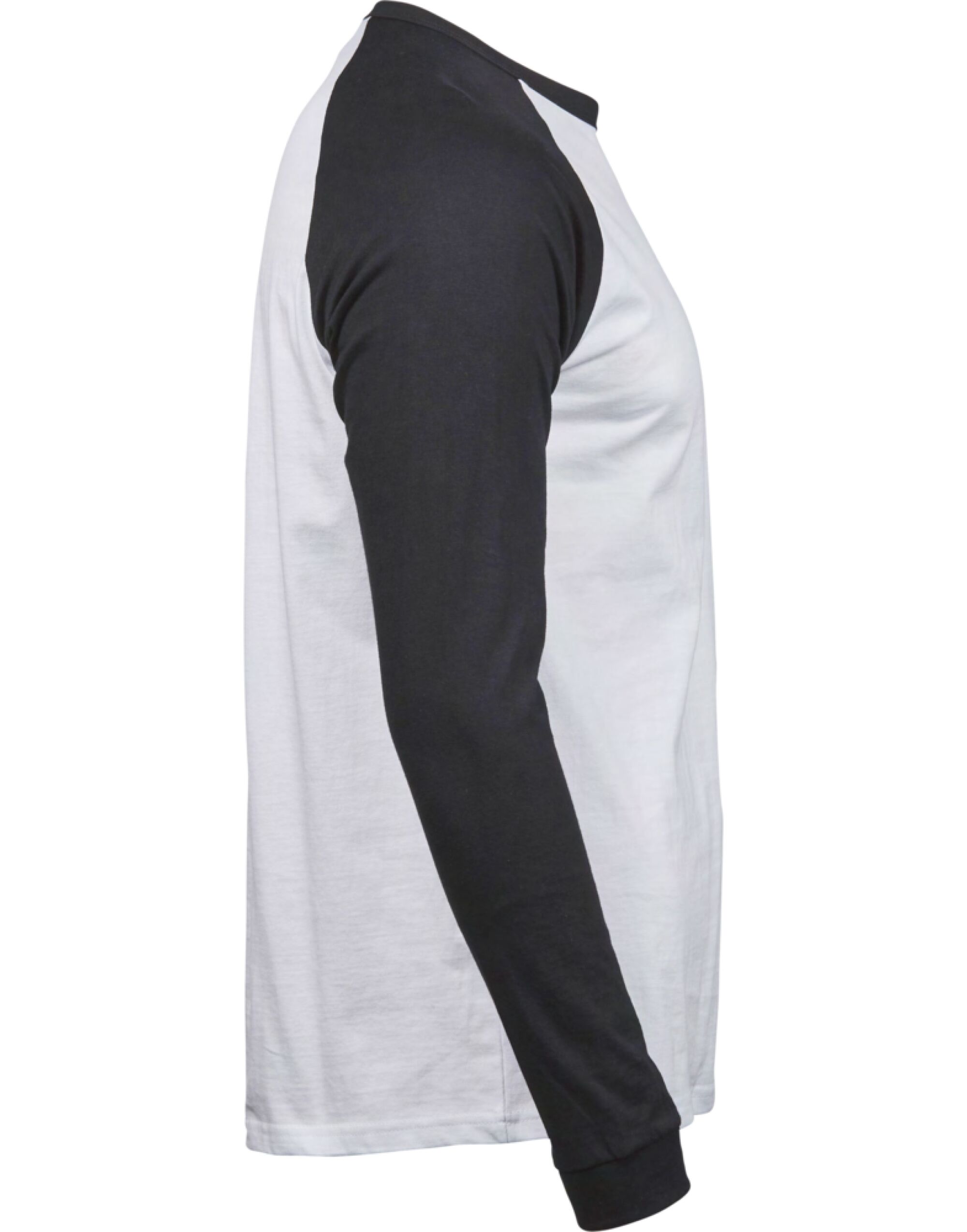 TJ5072 Men’s Baseball Tee White/Black