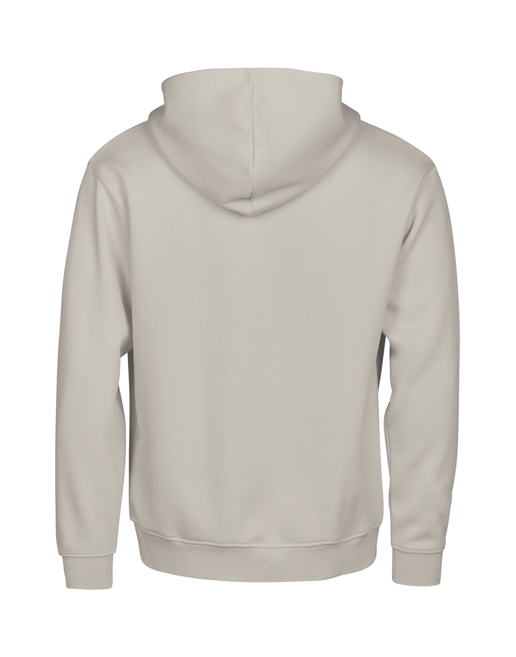 TJ5154 Cement Unlabeled Hooded Full Zip Sweatshirt