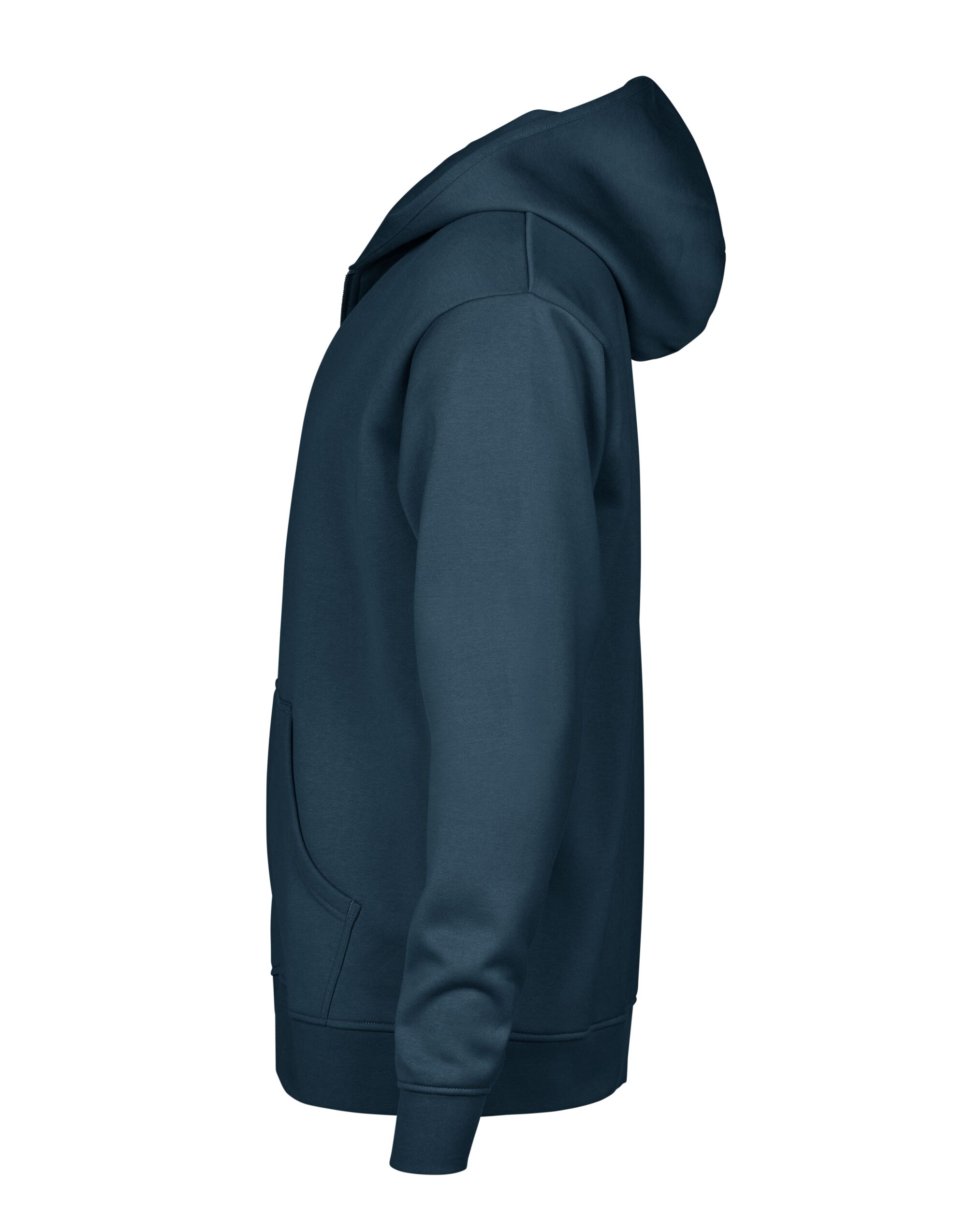 TJ5154 Ink Unlabeled Hooded Full Zip Sweatshirt
