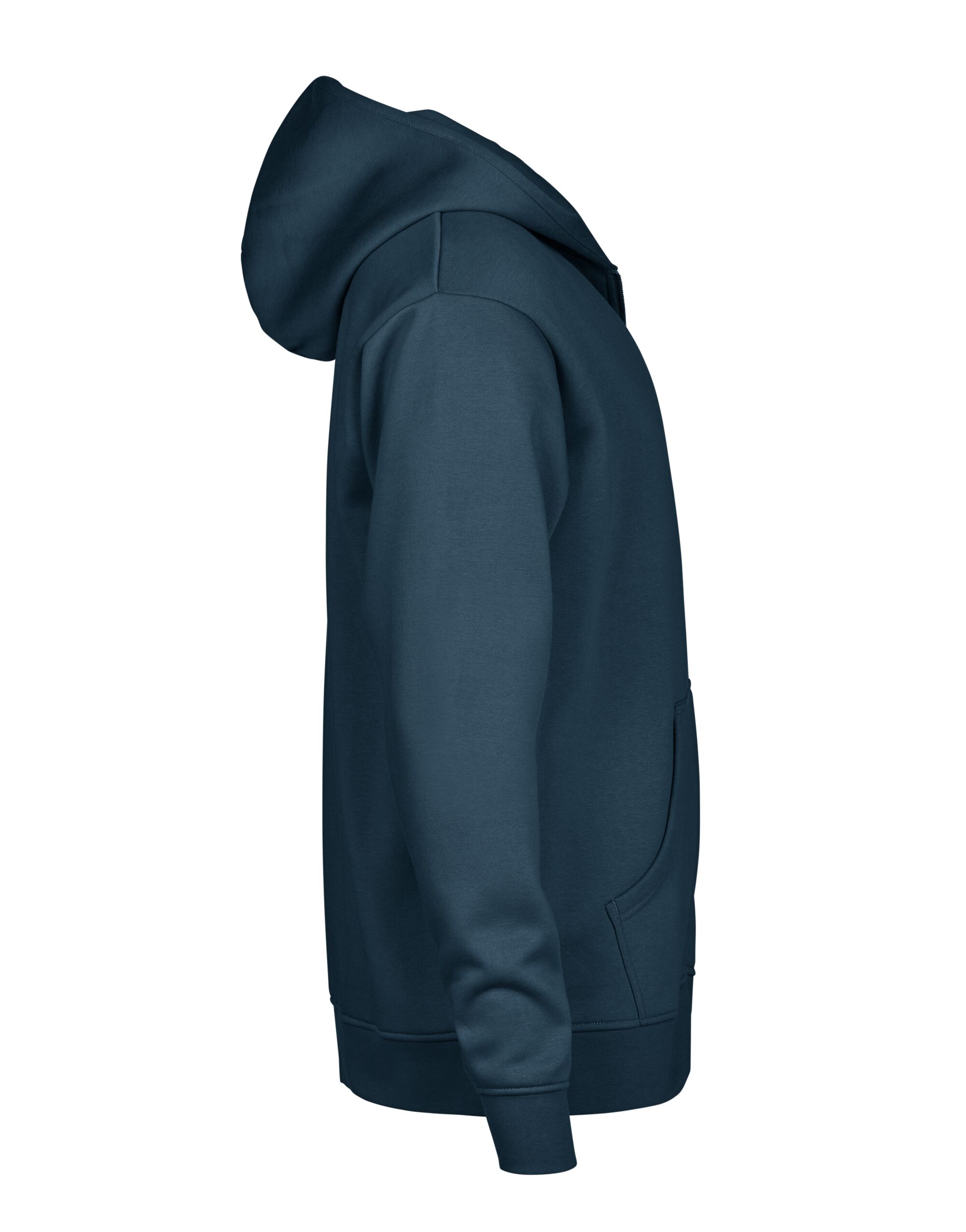 TJ5154 Ink Unlabeled Hooded Full Zip Sweatshirt