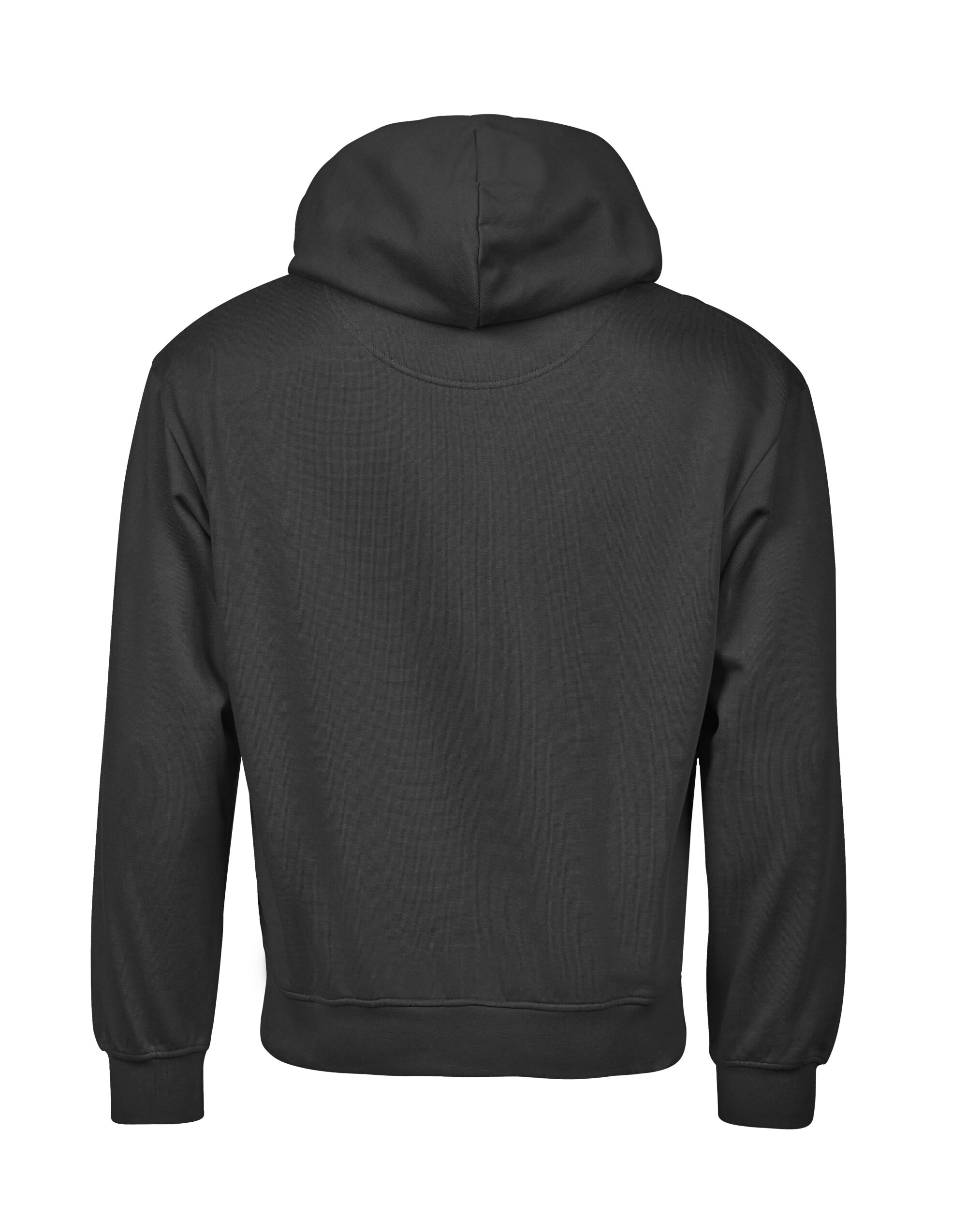 TJ5162 Black Unlabeled Heavy Loose Fit Hooded Sweatshirt