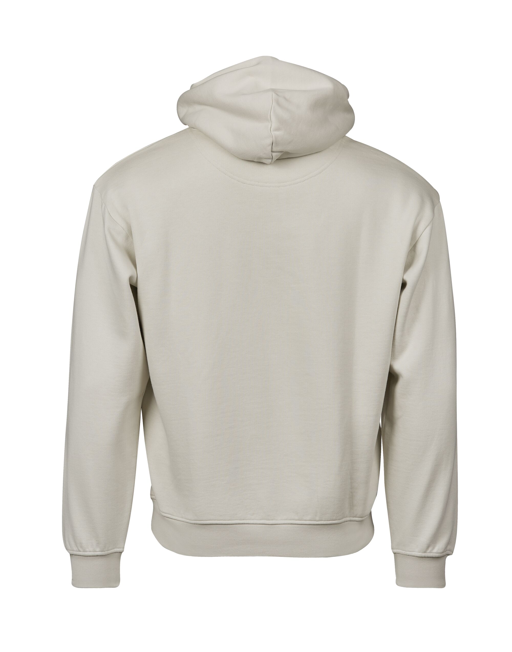 TJ5162 Cement Unlabeled Heavy Loose Fit Hooded Sweatshirt