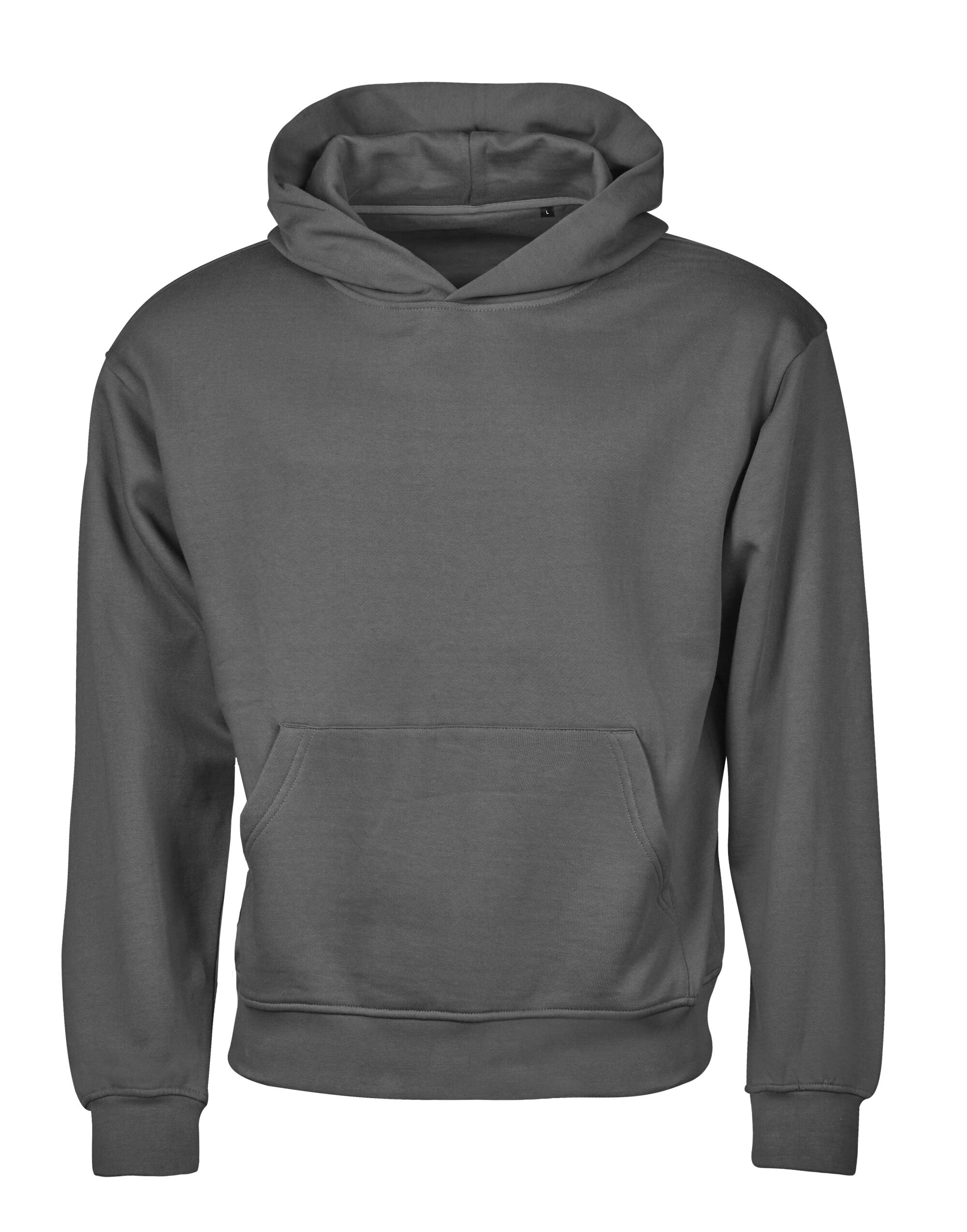 TJ5162 Powder Grey Unlabeled Heavy Loose Fit Hooded Sweatshirt