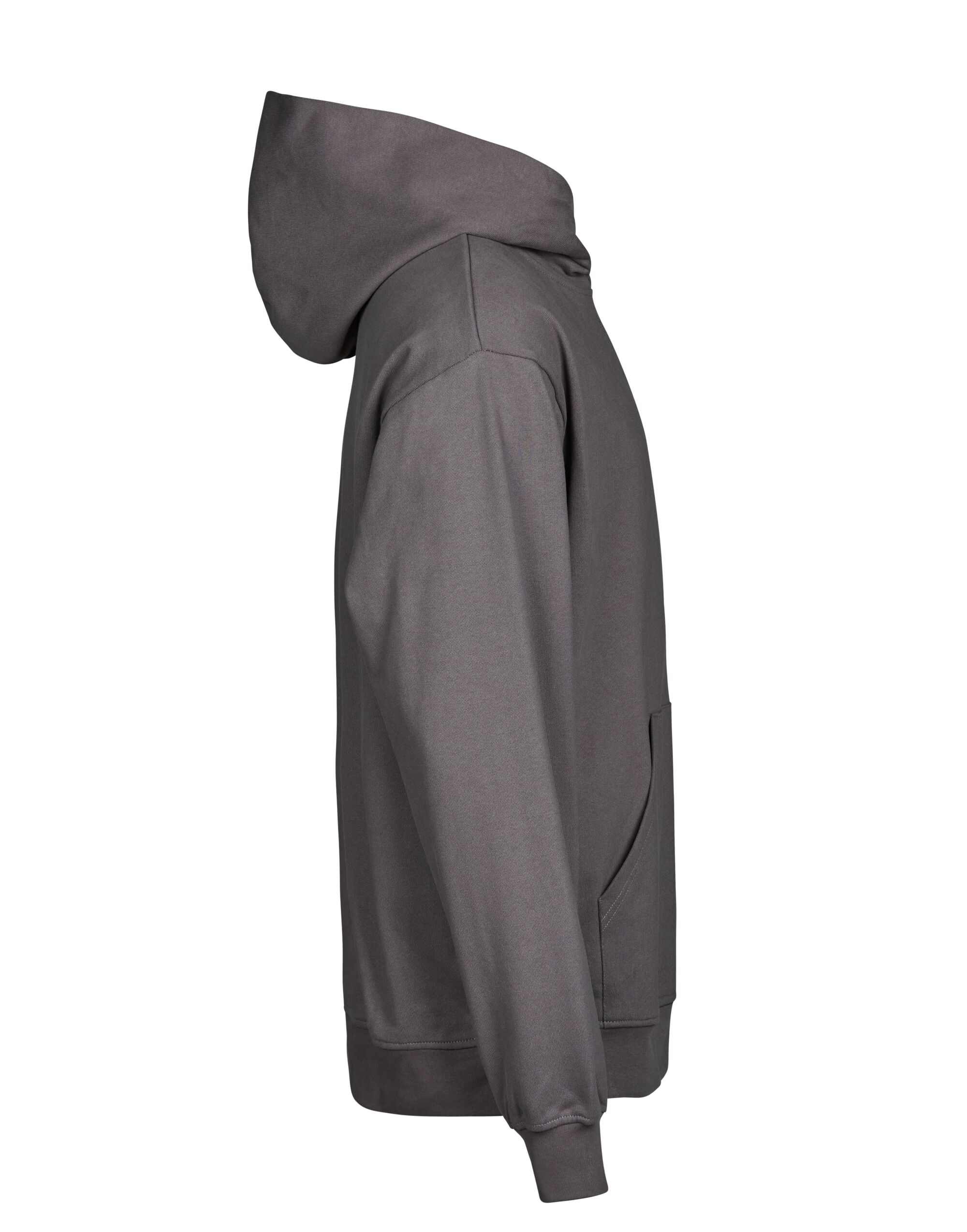 TJ5162 Powder Grey Unlabeled Heavy Loose Fit Hooded Sweatshirt