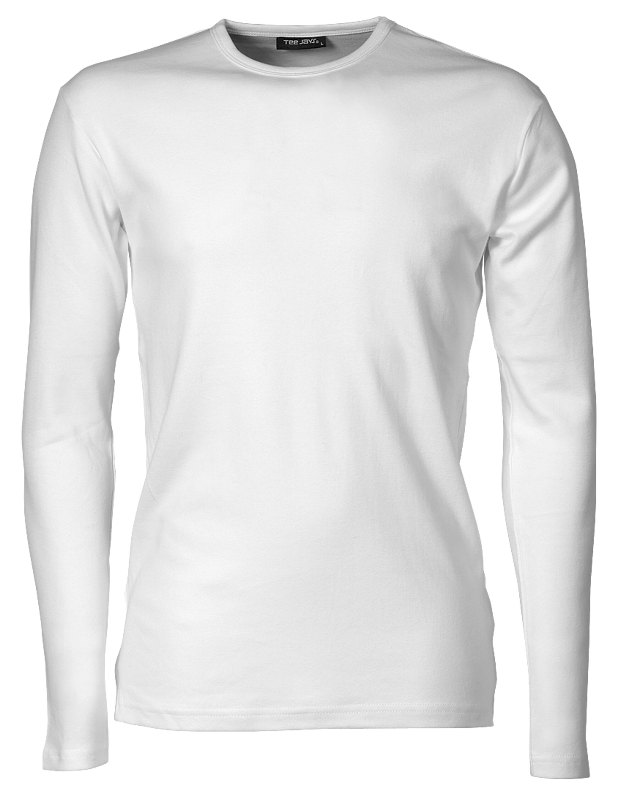 TJ530 Men’s Long Sleeve Interlock Tee White TJ530 Men’s Long Sleeve Interlock Tee White