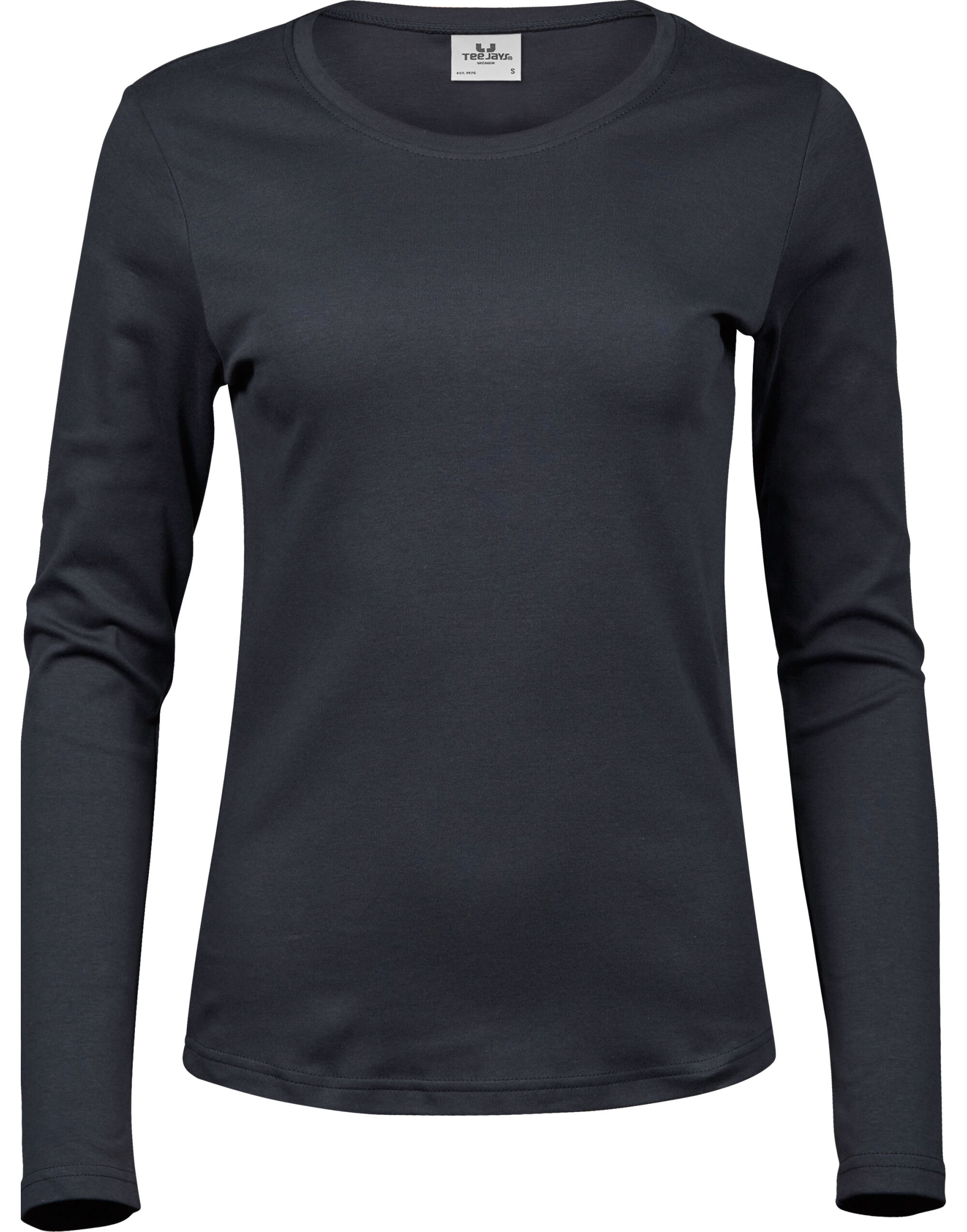 TJ590 Ladies’ Long Sleeve Interlock Tee Dark Grey