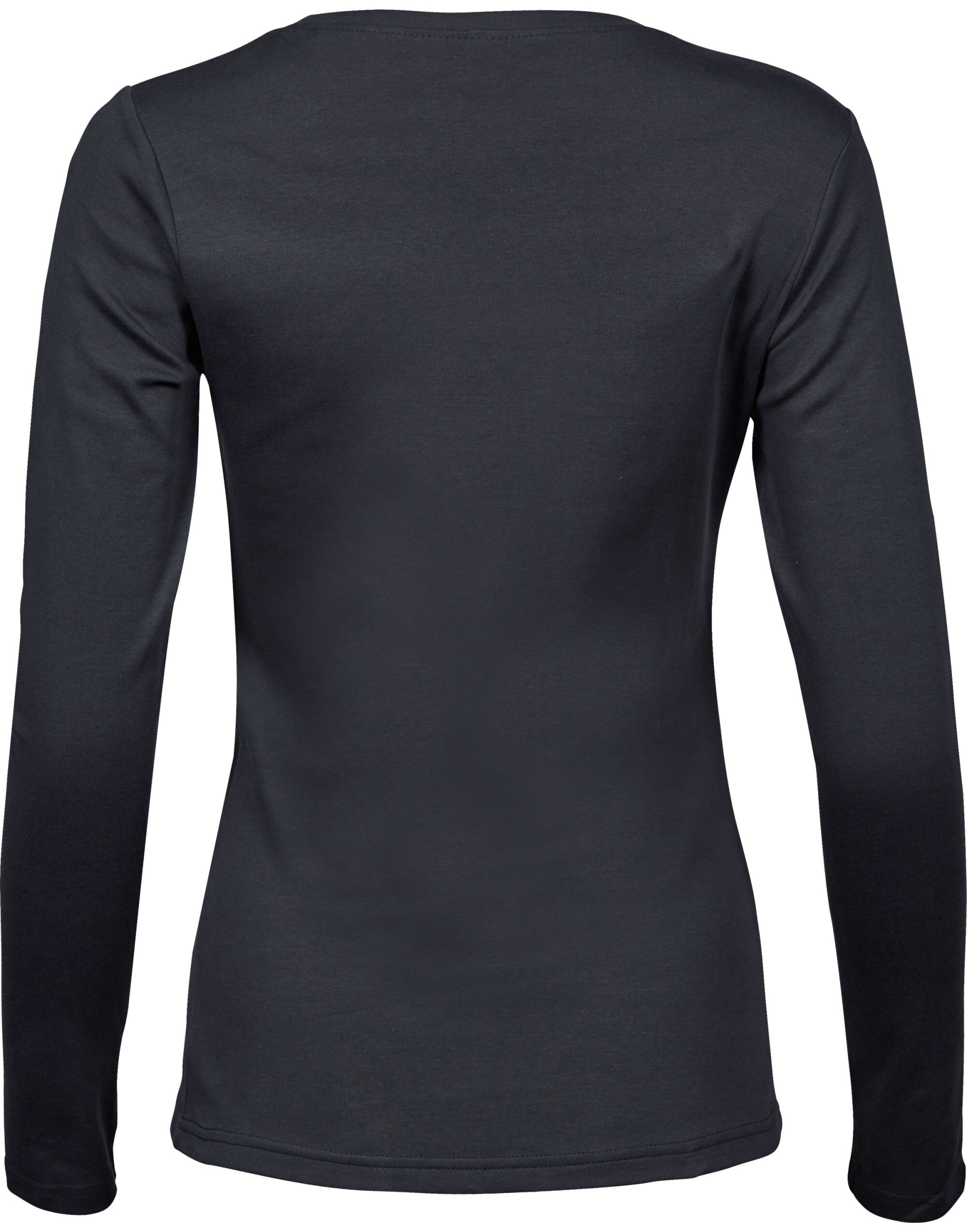 TJ590 Ladies’ Long Sleeve Interlock Tee Dark Grey