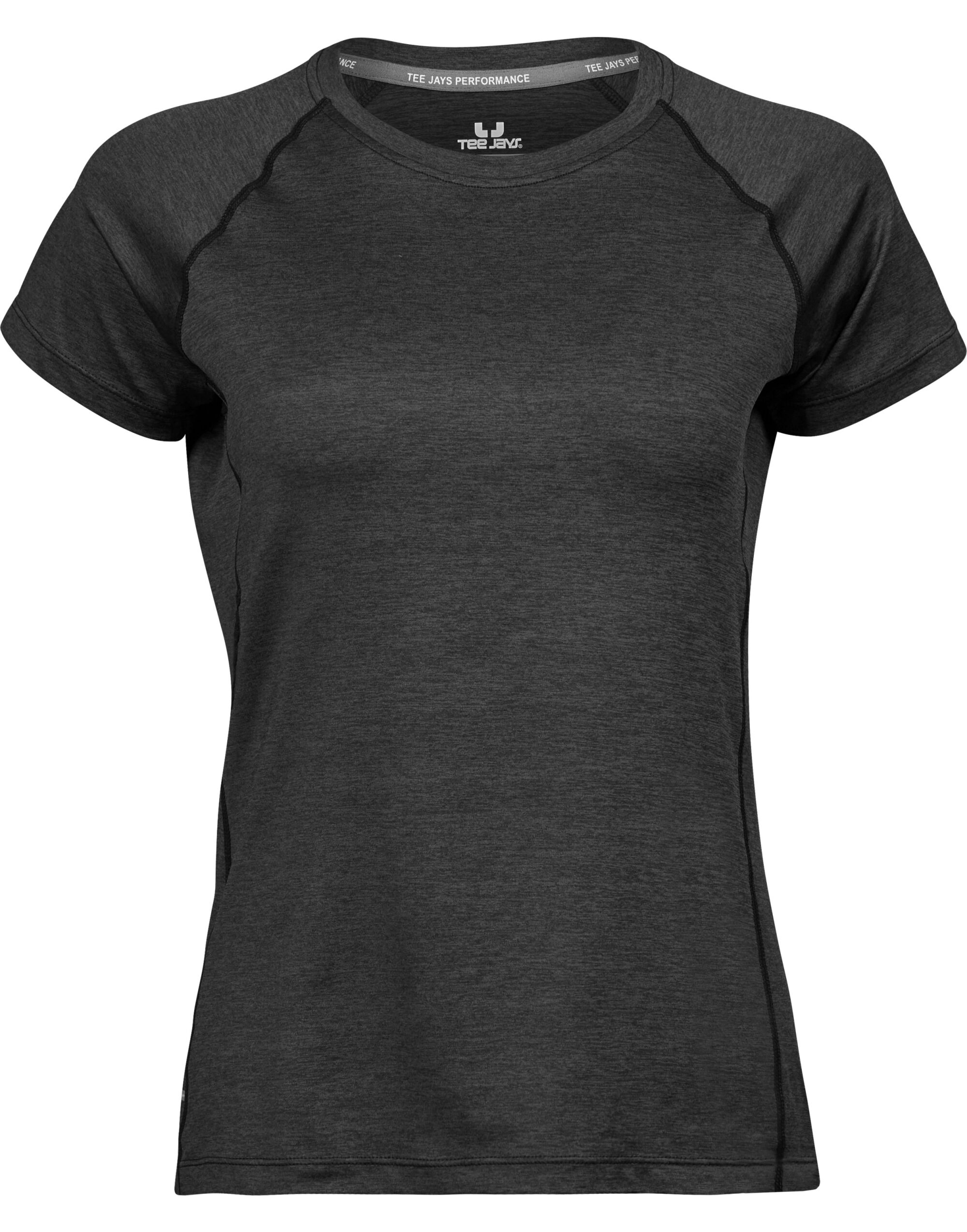TJ7021 Ladies’ CoolDry Tee Black Melange