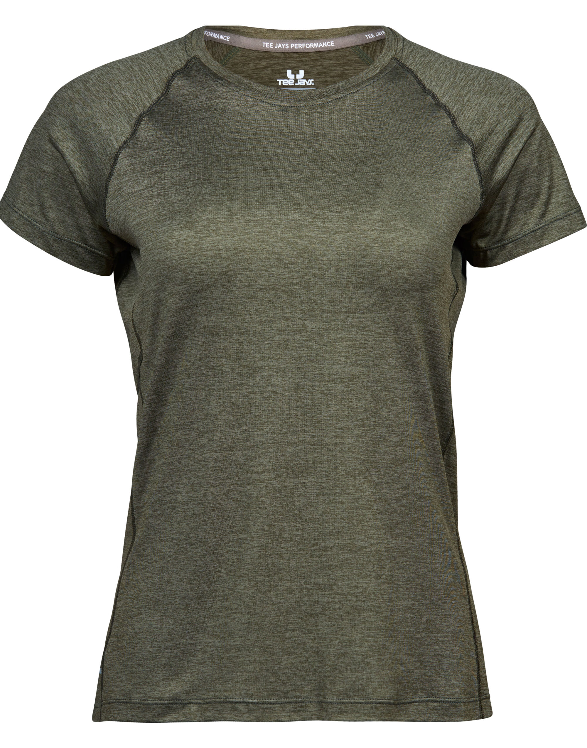 TJ7021 Ladies’ CoolDry Tee Olive Melange