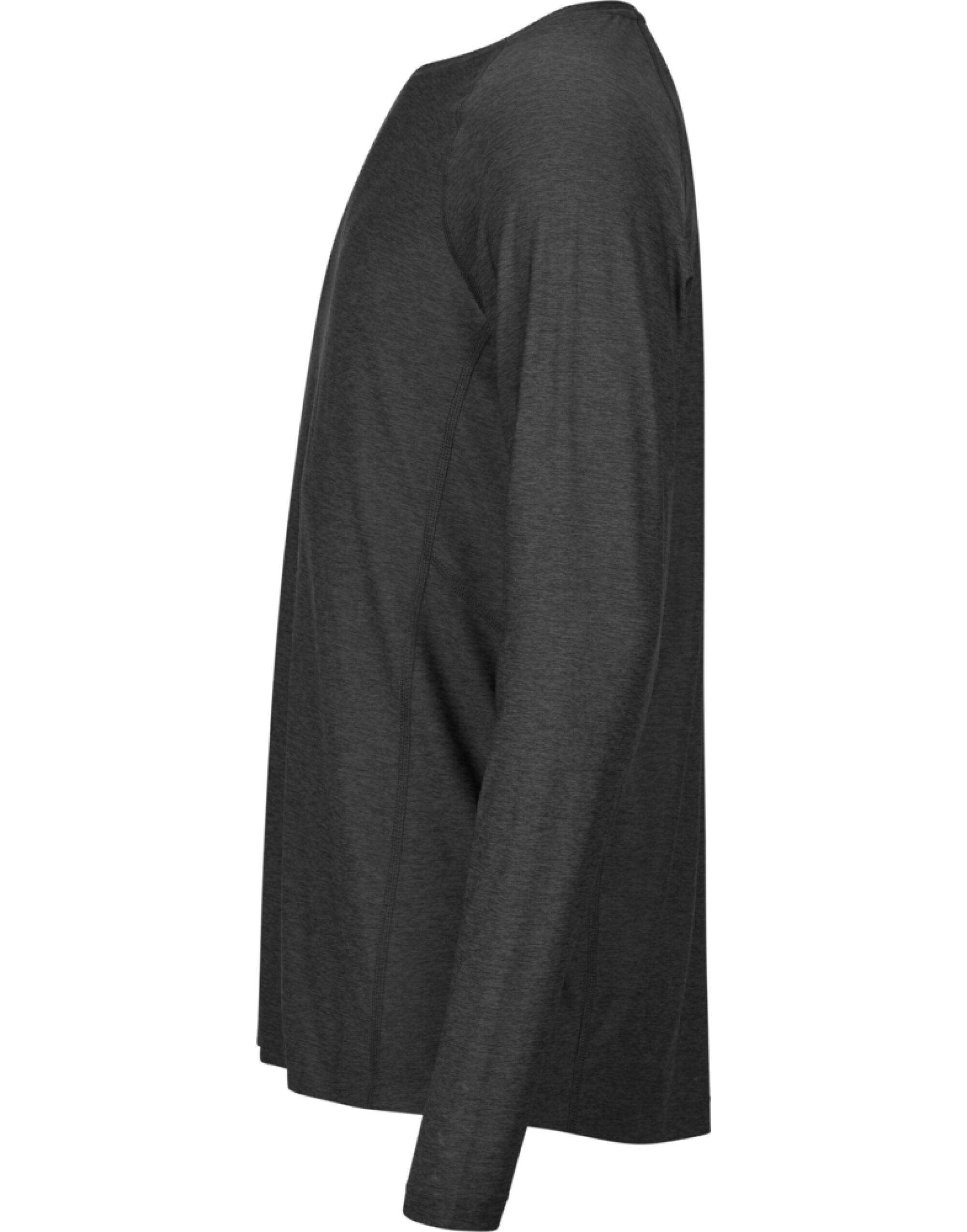 TJ7022 Black Melange Long Sleeve CoolDry Tee