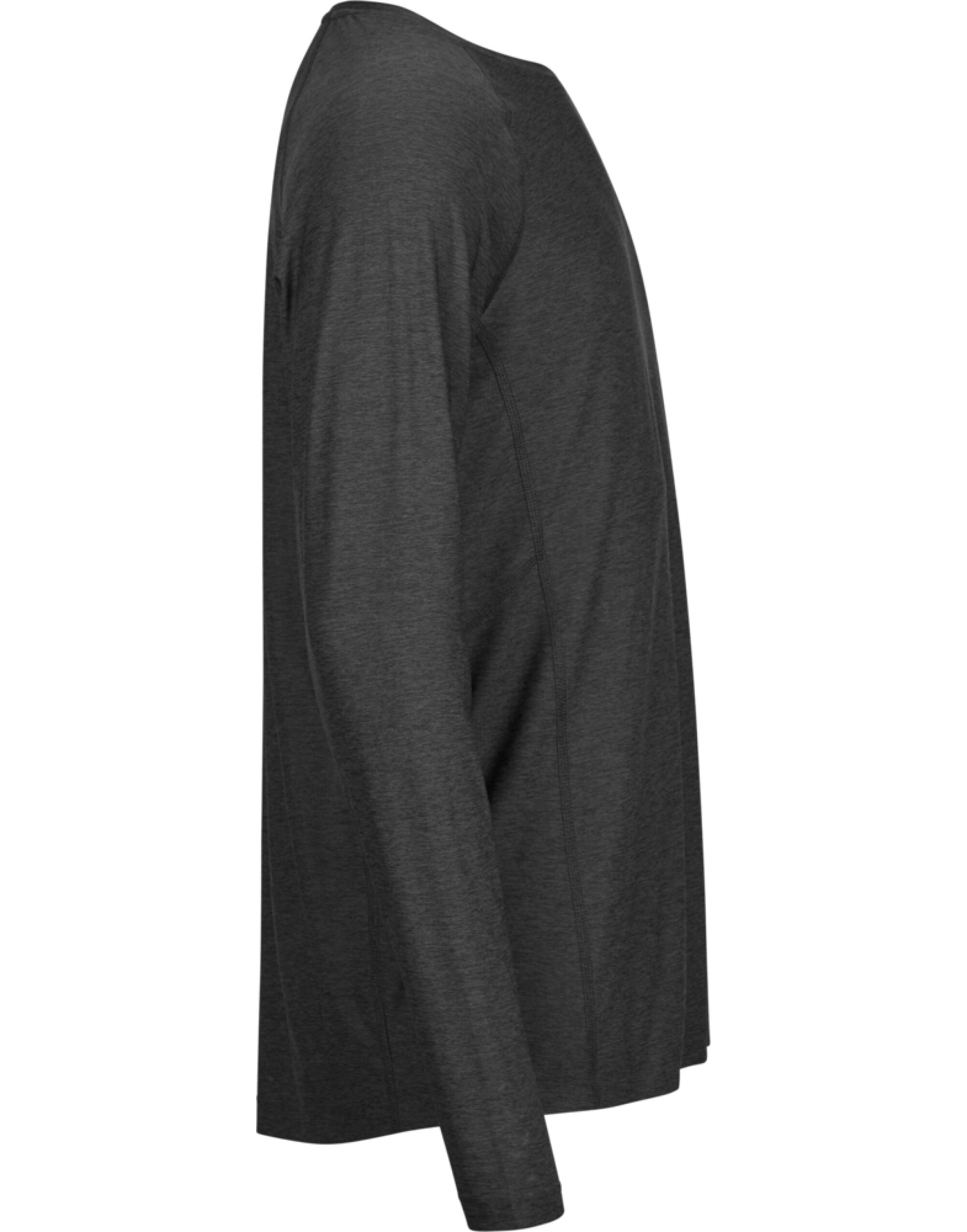 TJ7022 Black Melange Long Sleeve CoolDry Tee