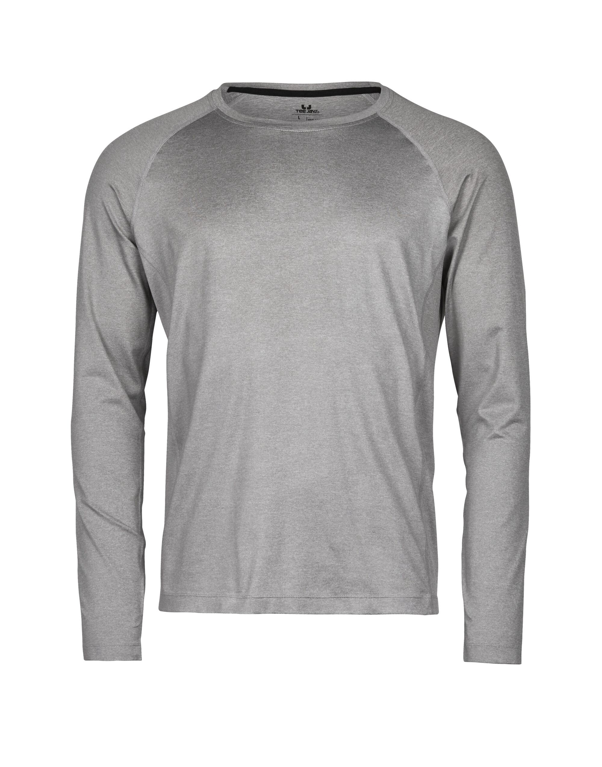 TJ7022 Long Sleeve CoolDry Tee Grey Melange