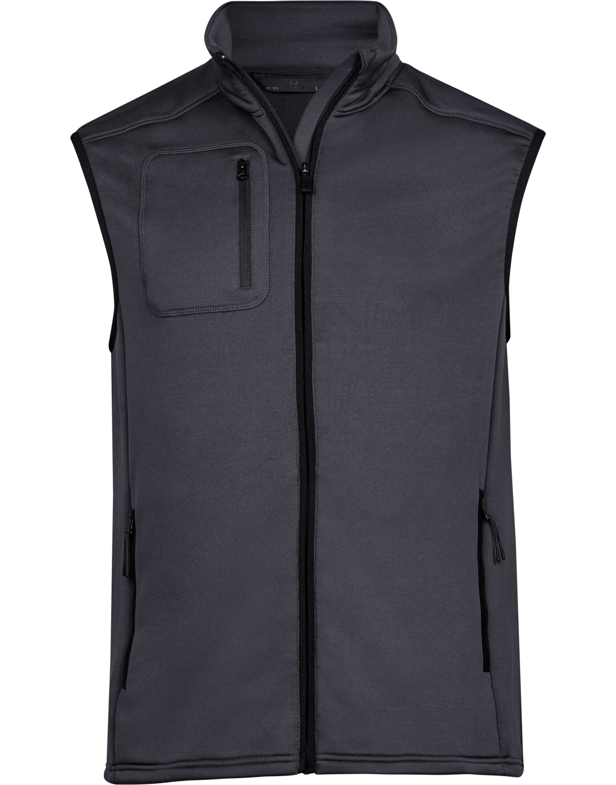 TJ9104 Men’s Stretch Fleece Bodywarmer Dark Grey TJ9104 Men’s Stretch Fleece Bodywarmer Dark Grey