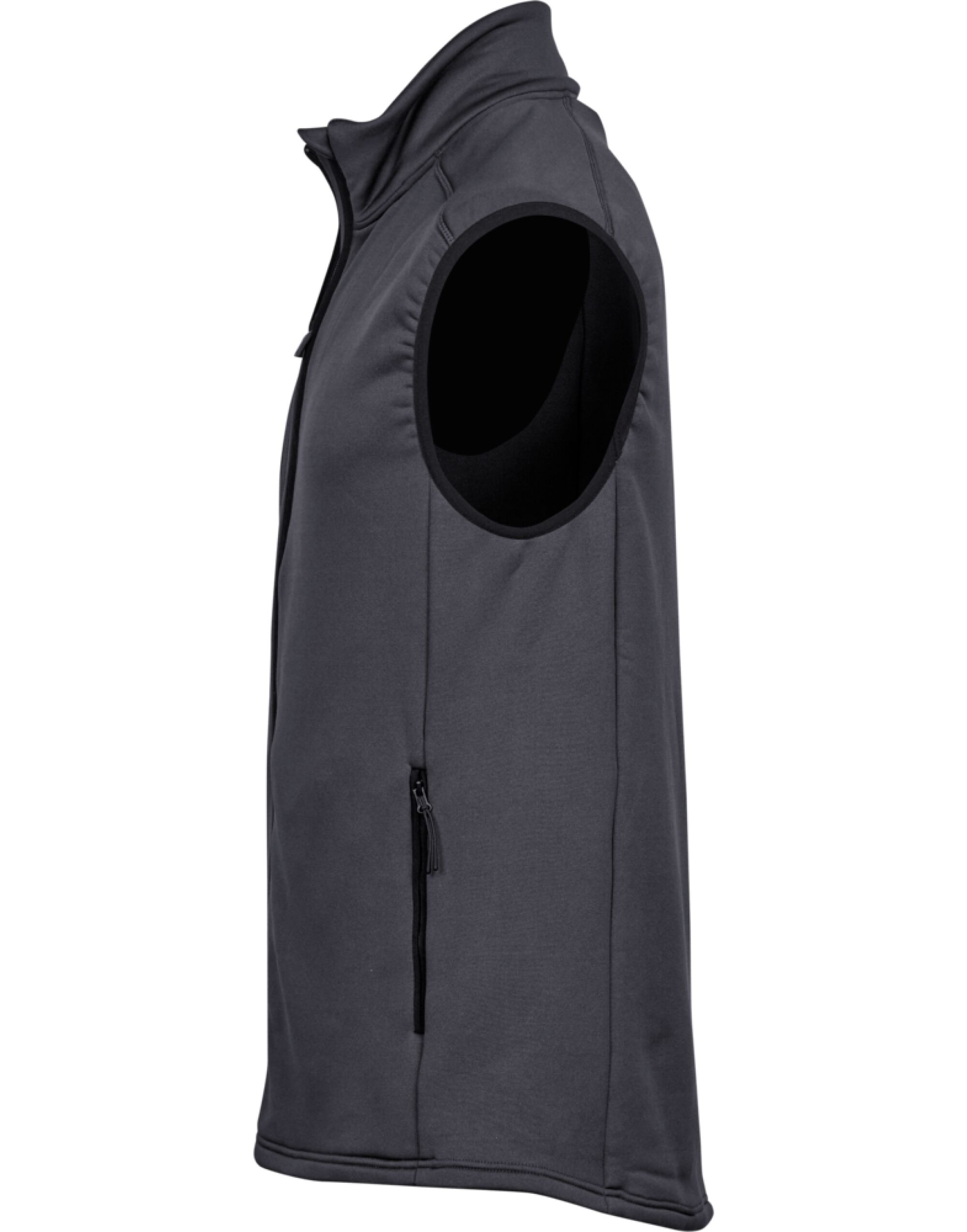 TJ9104 Men’s Stretch Fleece Bodywarmer Dark Grey