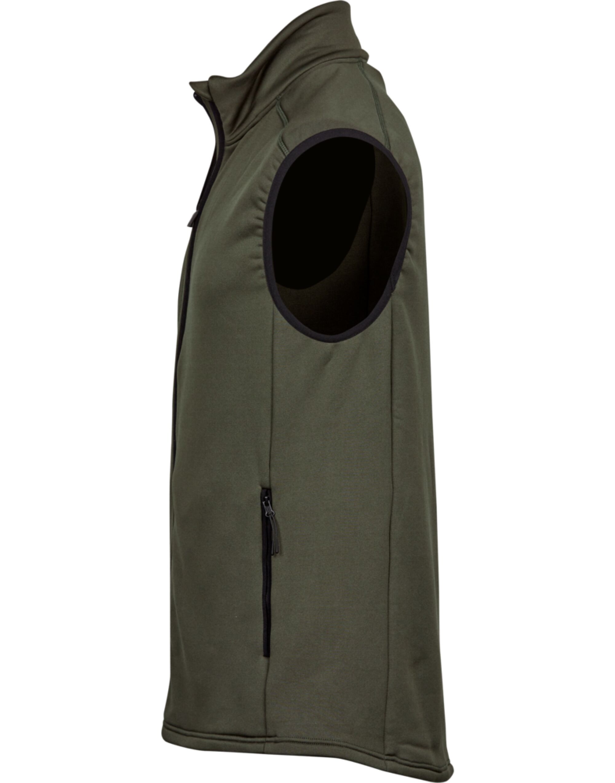 TJ9104 Men’s Stretch Fleece Bodywarmer Deep Green