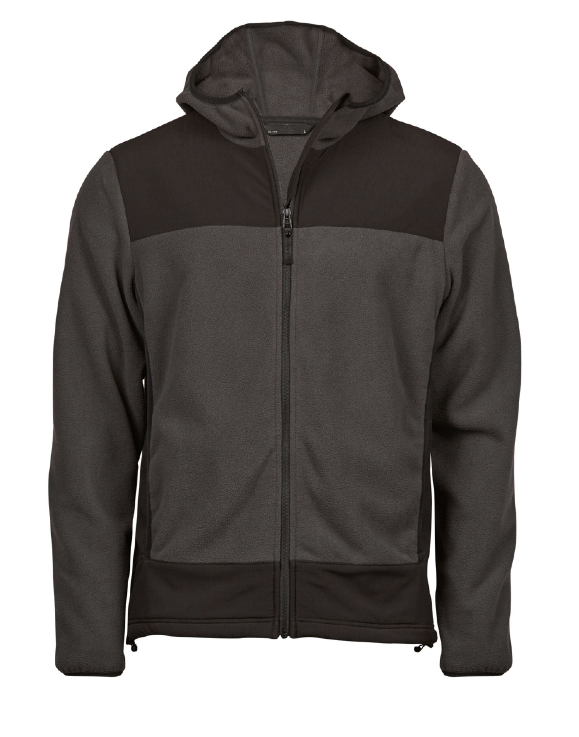 TJ9124 Mountain Hooded Fleece Asphalt/Black