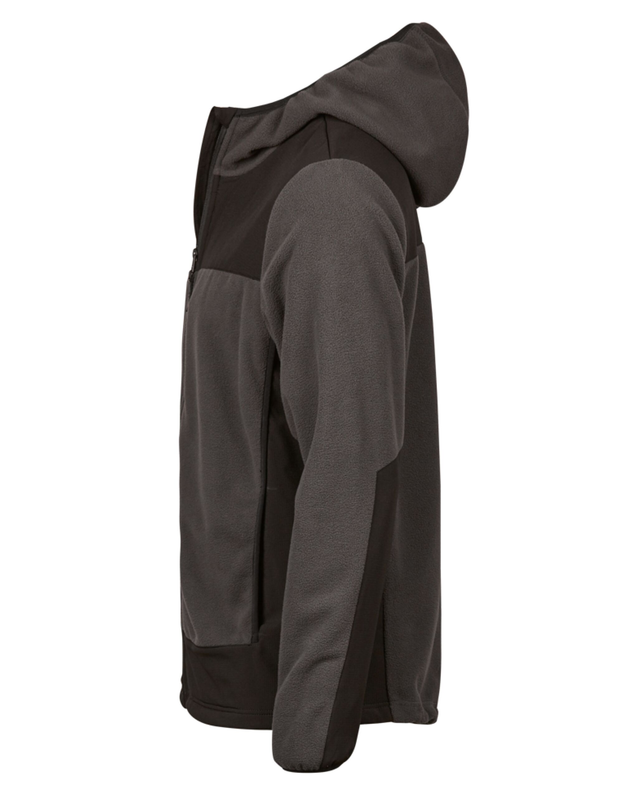 TJ9124 Mountain Hooded Fleece Asphalt/Black