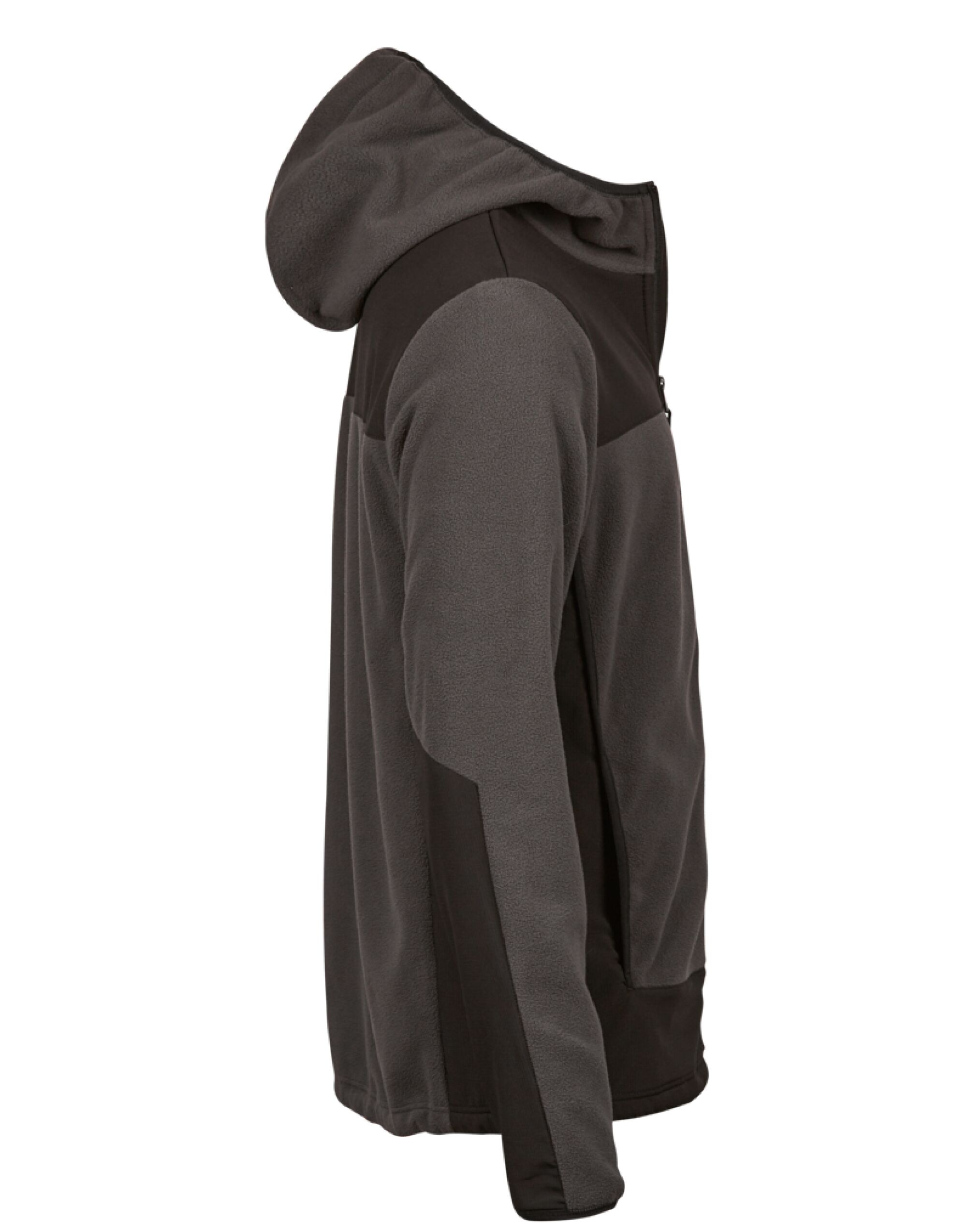 TJ9124 Mountain Hooded Fleece Asphalt/Black