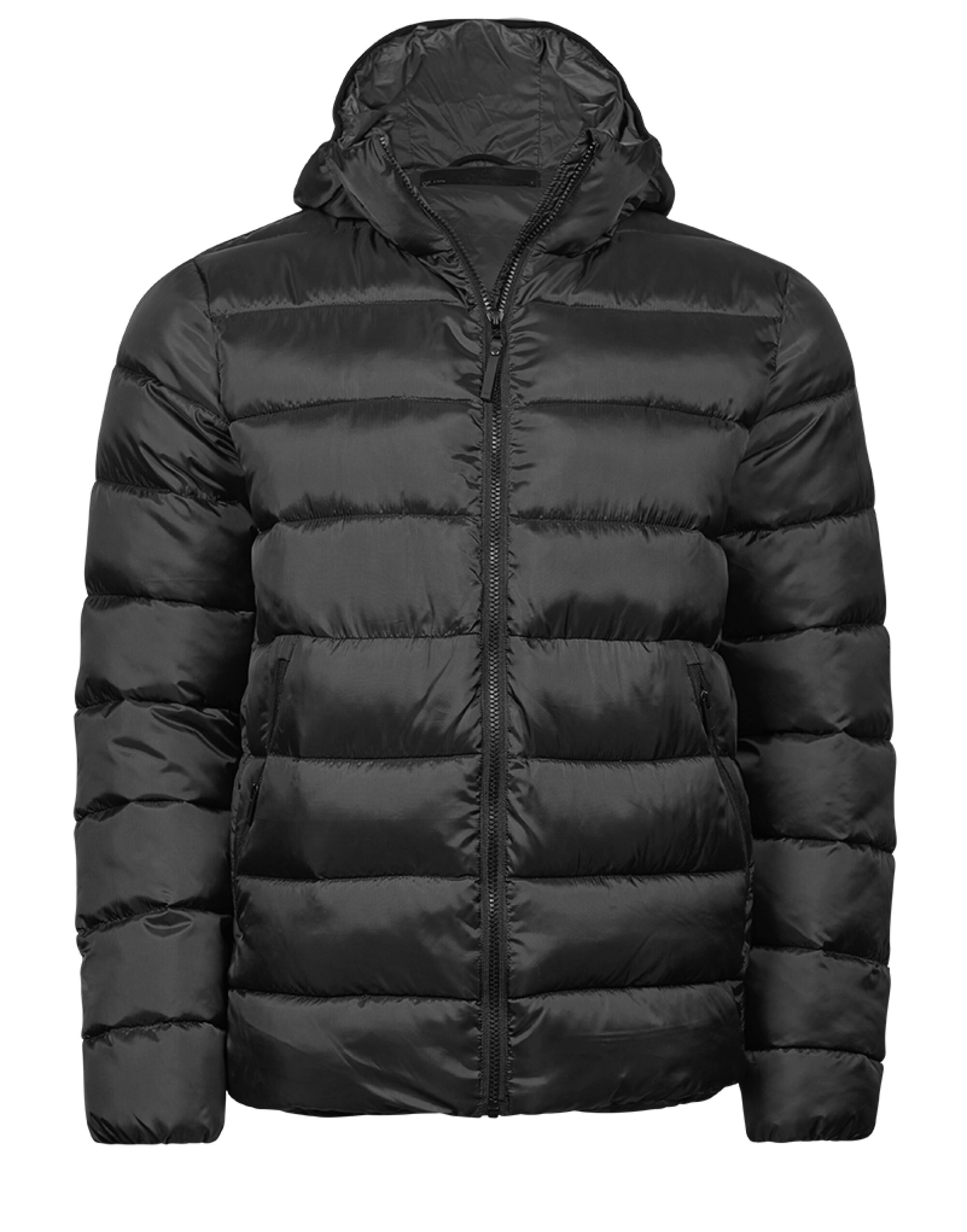 TJ9646 Black Unisex Lite Hooded Jacket