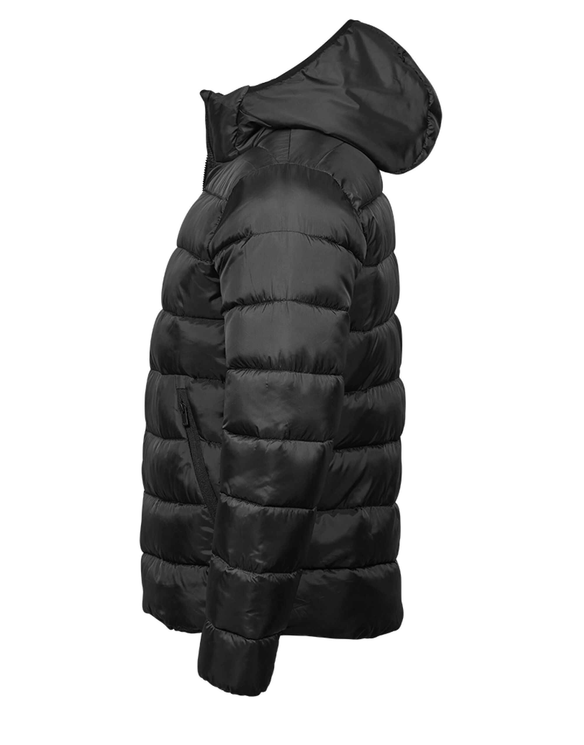 TJ9646 Black Unisex Lite Hooded Jacket