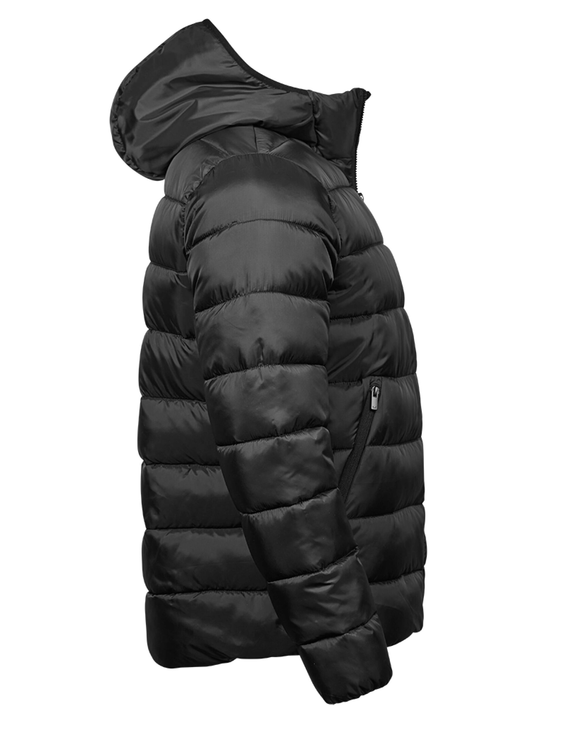 TJ9646 Black Unisex Lite Hooded Jacket