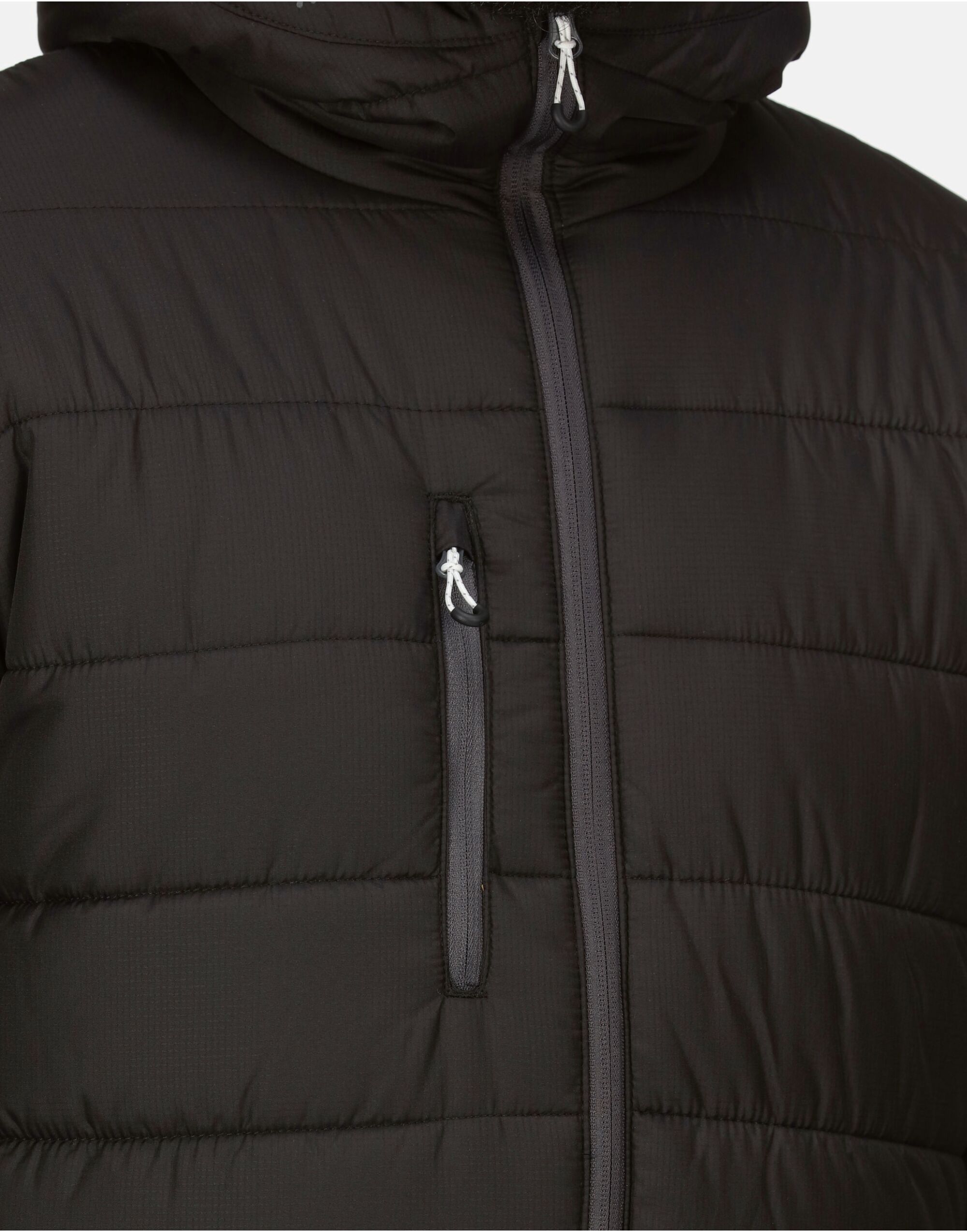 TRA241 Men’s Navigate Thermal Jacket Black/Seal Grey