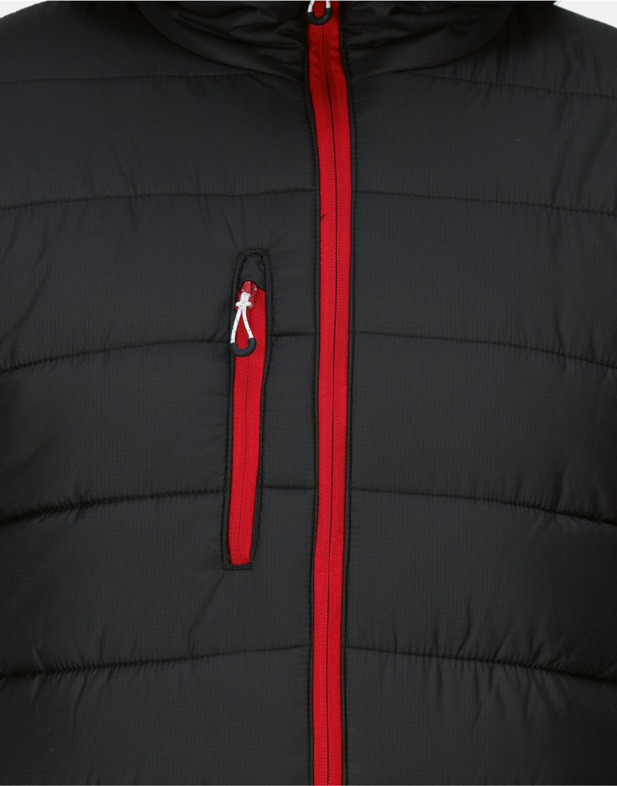 TRA241 Men’s Navigate Thermal Jacket Black/Classic Red