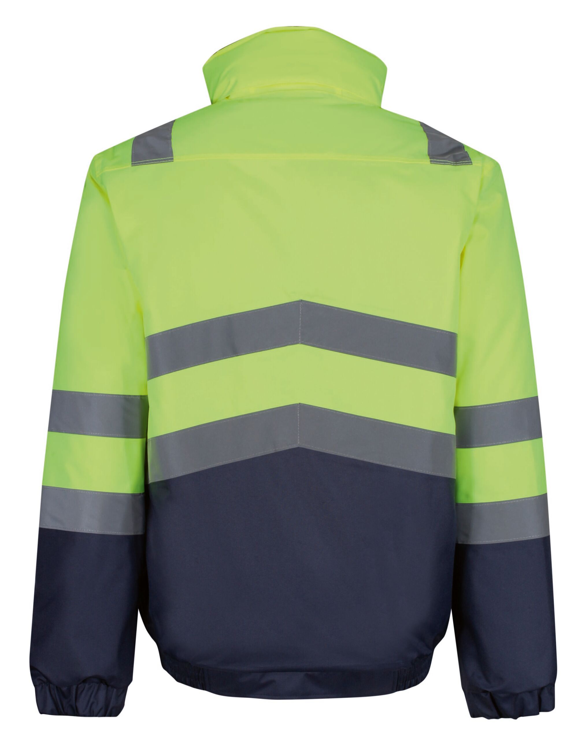 TRA218 Hi-Vis Yellow/Navy Pro Hi Vis Bomber Jacket