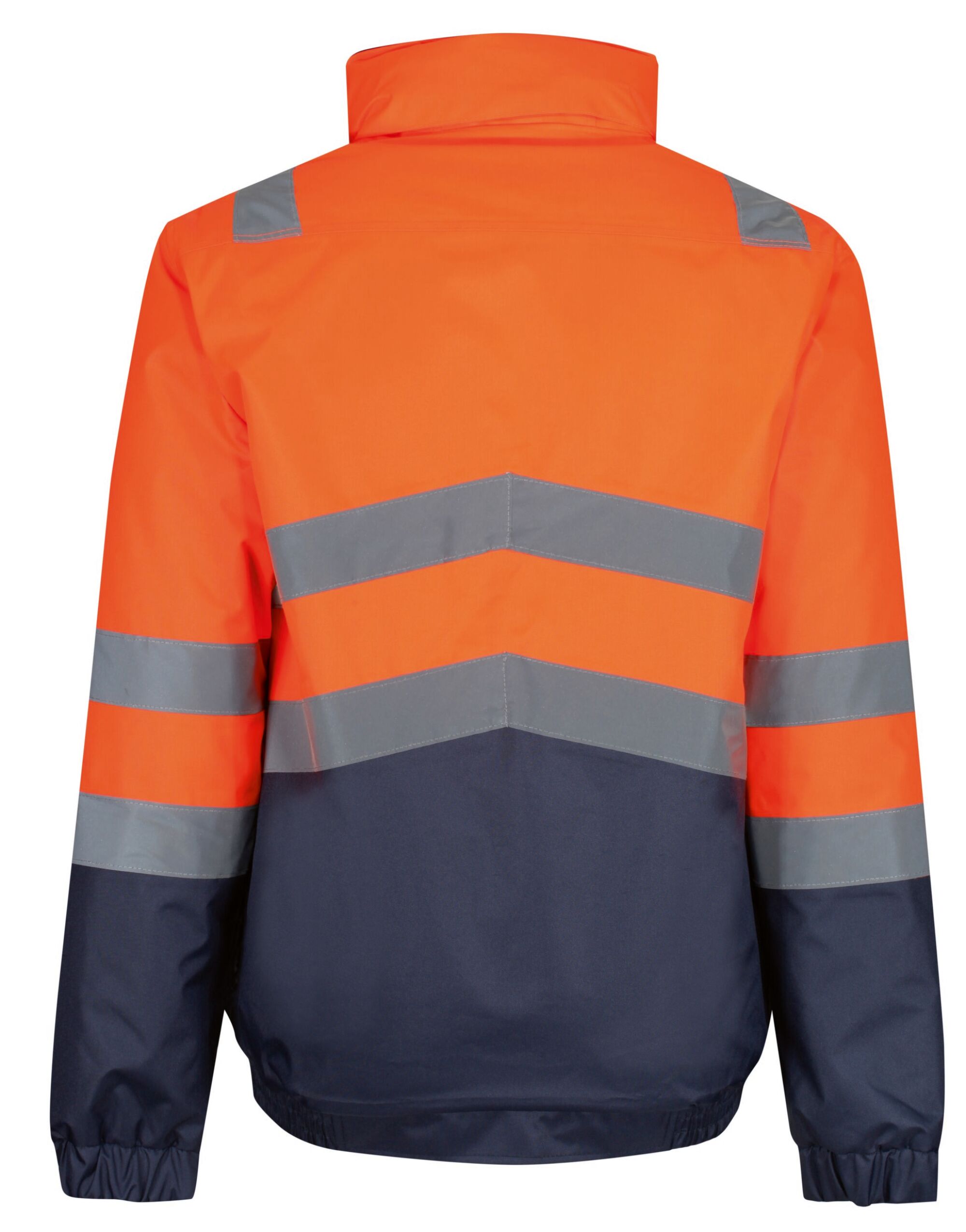 TRA218 Hi Vis Orange/Navy Pro Hi Vis Bomber Jacket