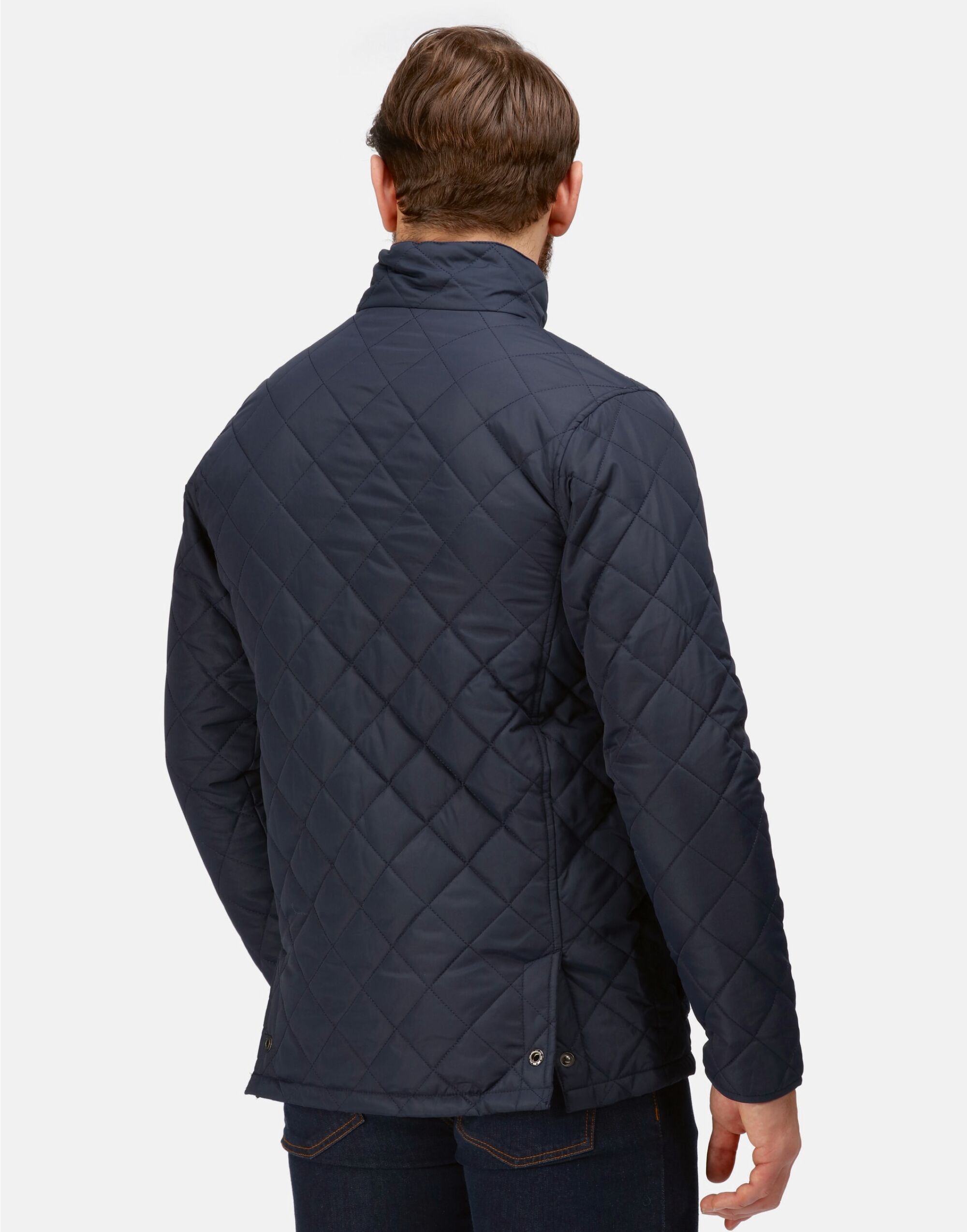 TRA441 Men’s Tyler Quilted Jacket Navy