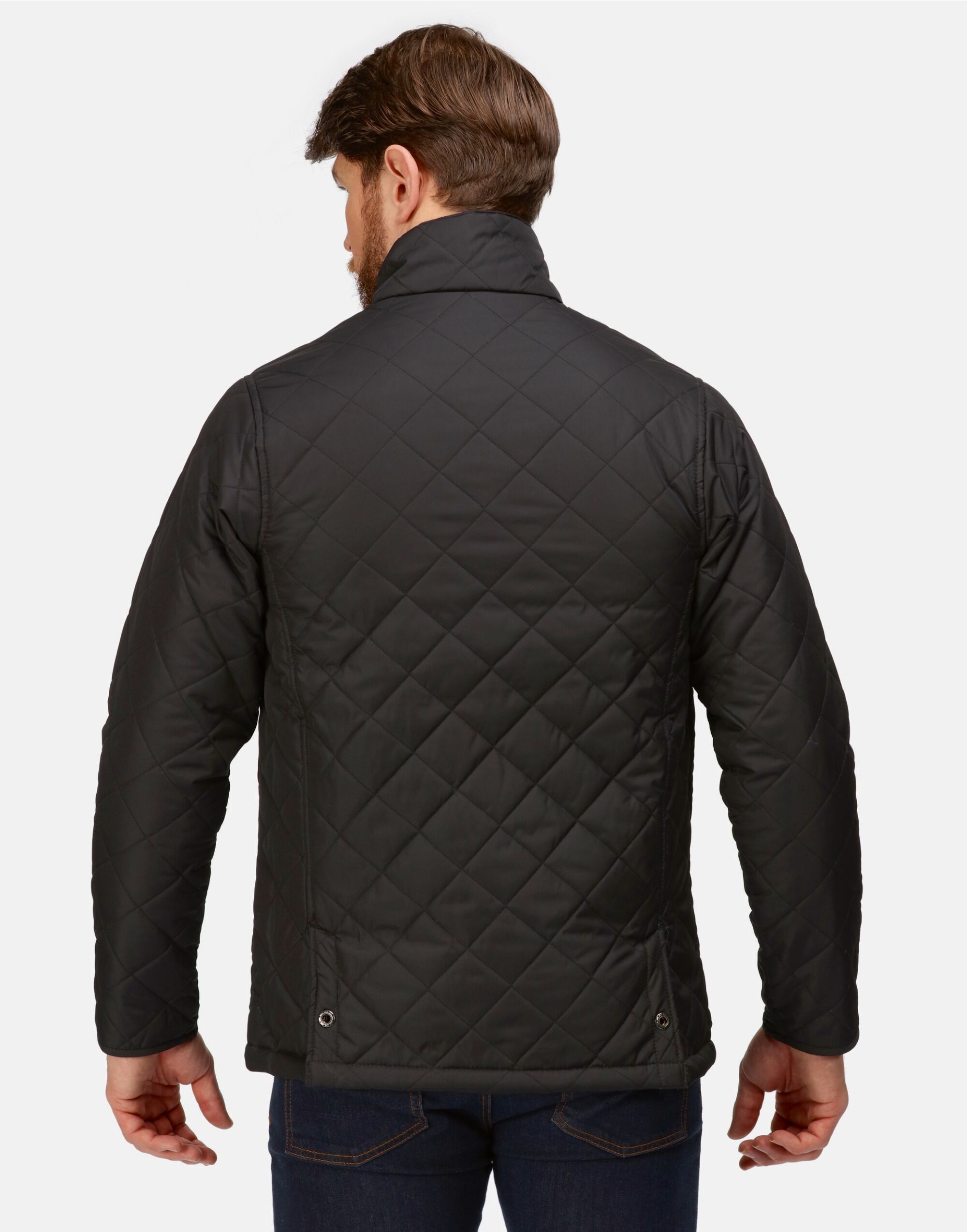 TRA441 Black Men’s Tyler Quilted Jacket