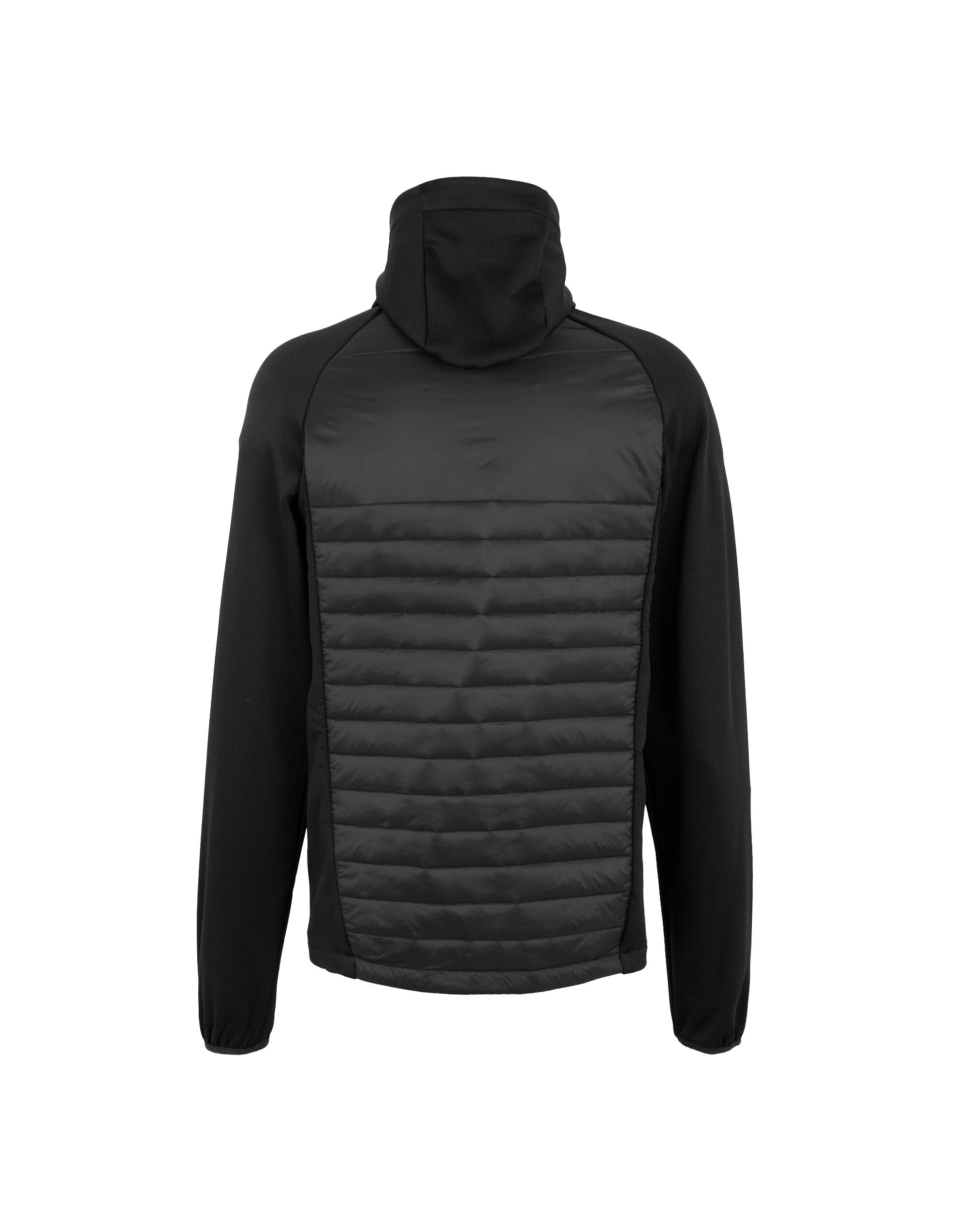 TRA549 Men’s Navigate Thermal Hybrid Jacket Black/ New Royal