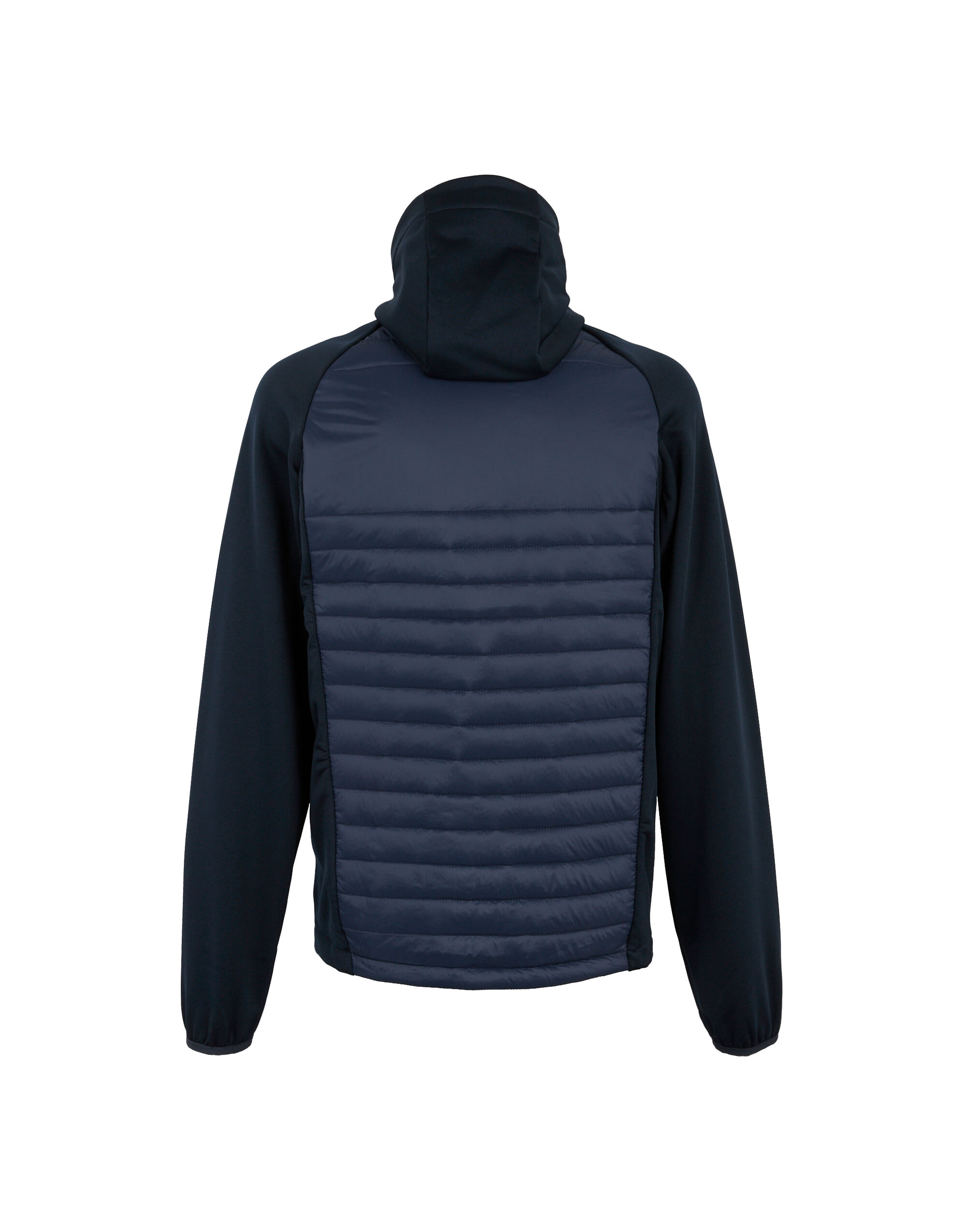 TRA549 Navy/ French Blue Men’s Navigate Thermal Hybrid Jacket