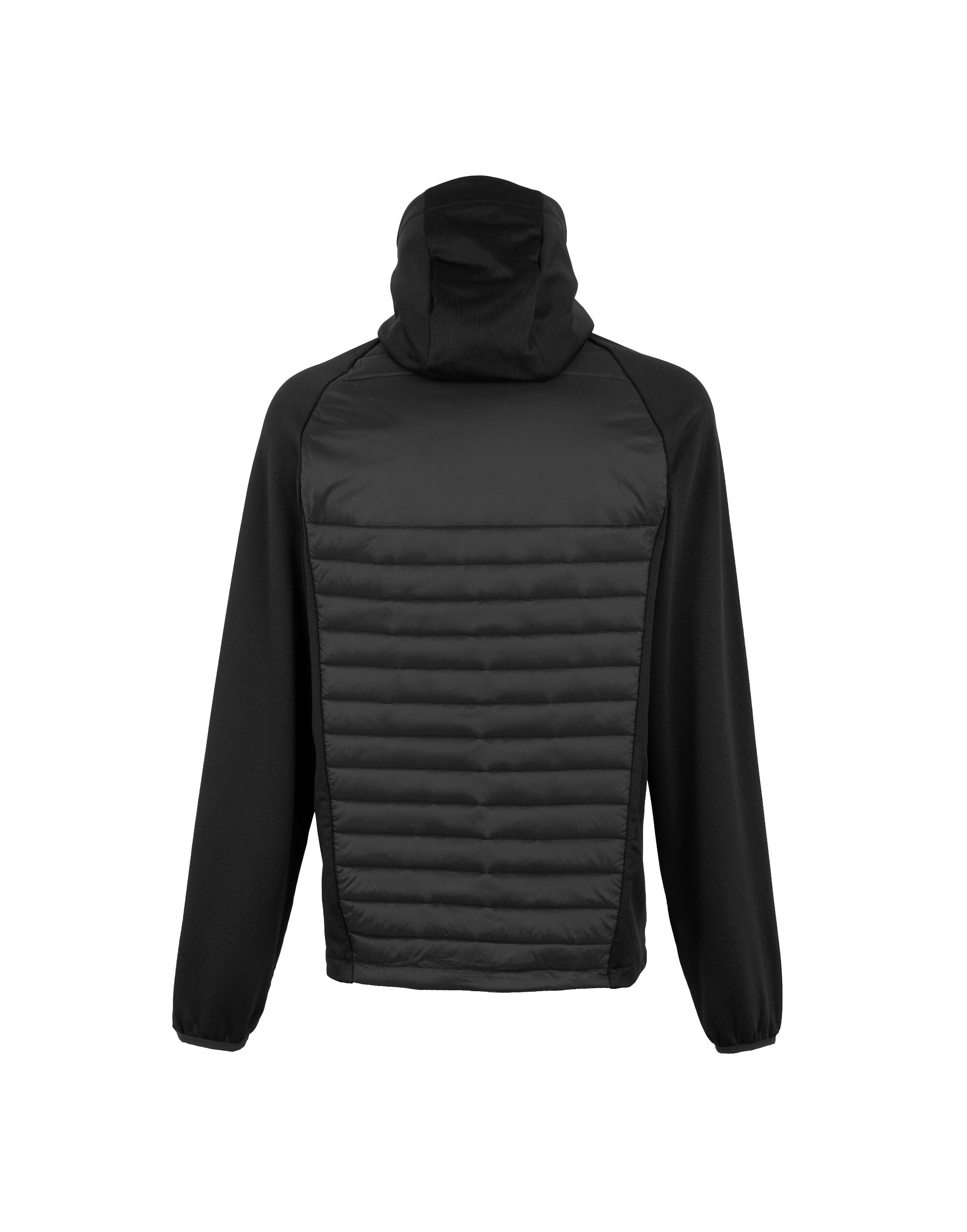 TRA549 Men’s Navigate Thermal Hybrid Jacket Black/Lime