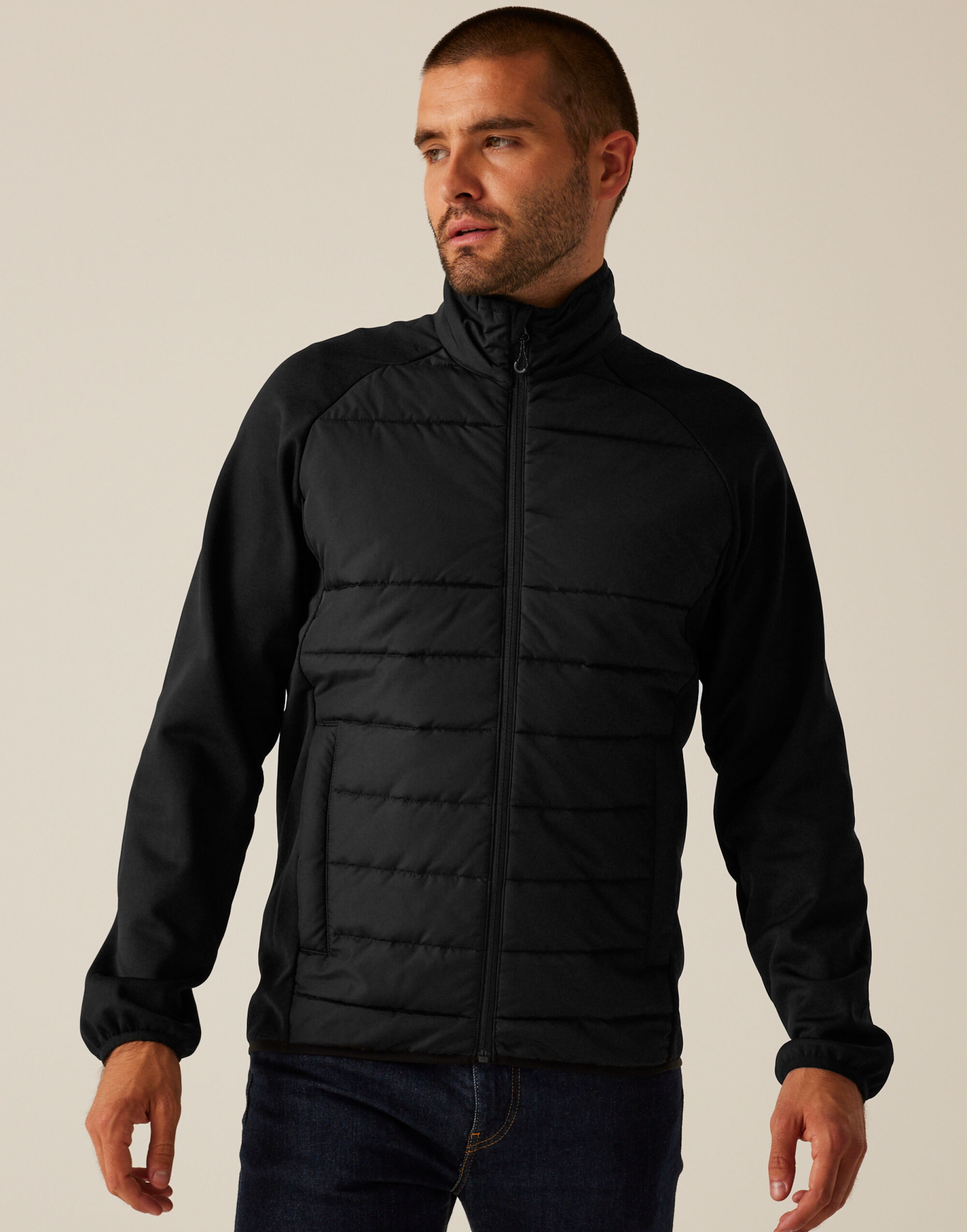 TRA590 Black Essential Hybrid Jacket